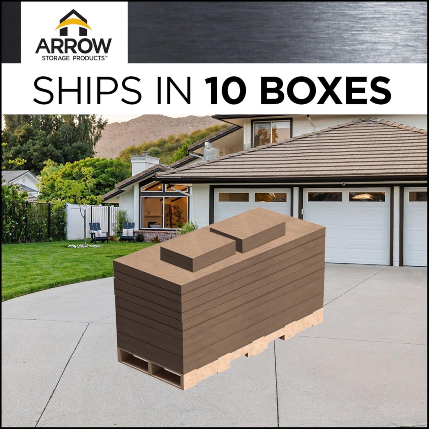 Arrow Arrow Steel Carport with 2 Side Wall Kits, 10x20x09