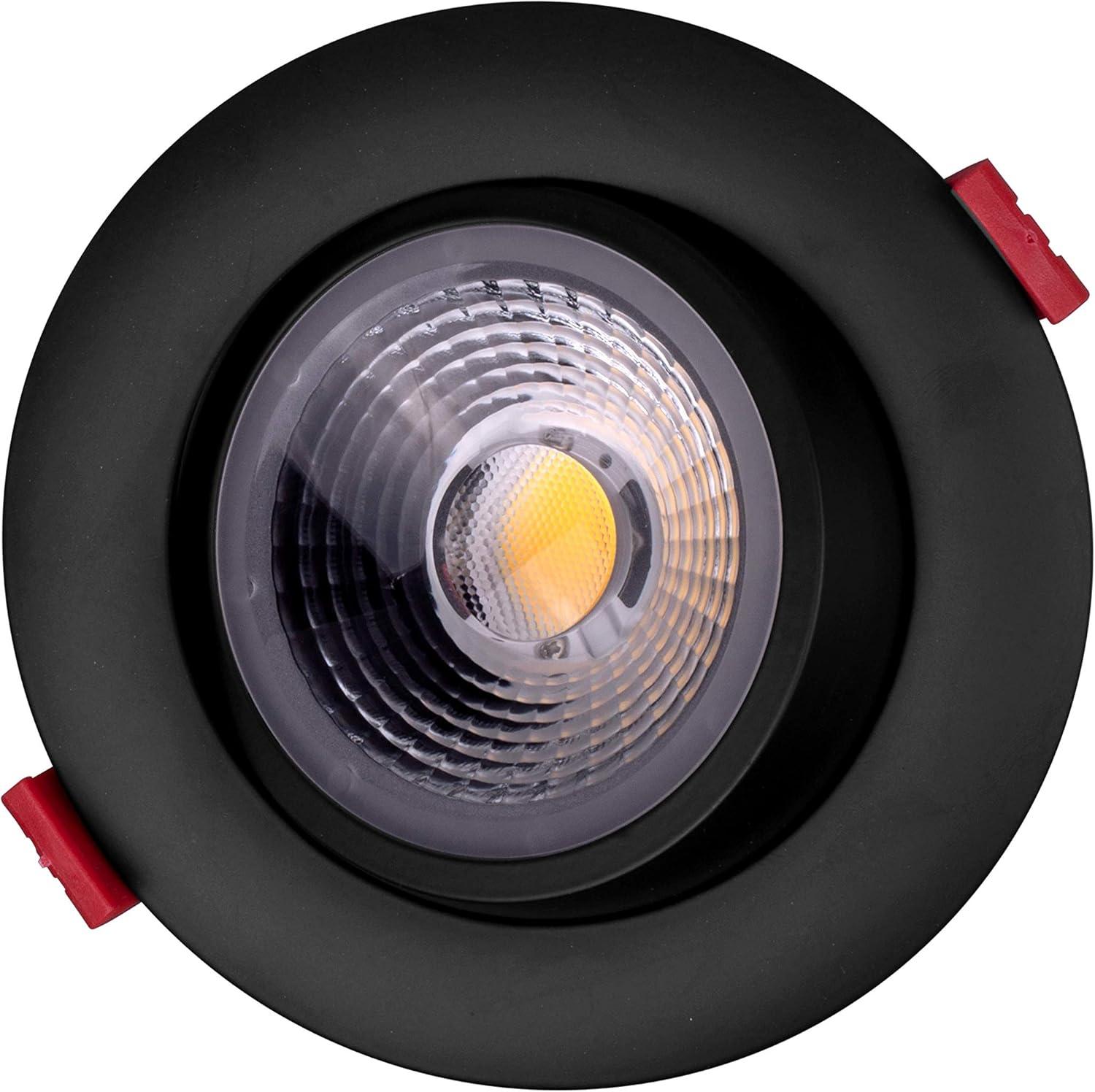 Nicor Black Aluminum 4-Inch LED Gimbal Recessed Downlight