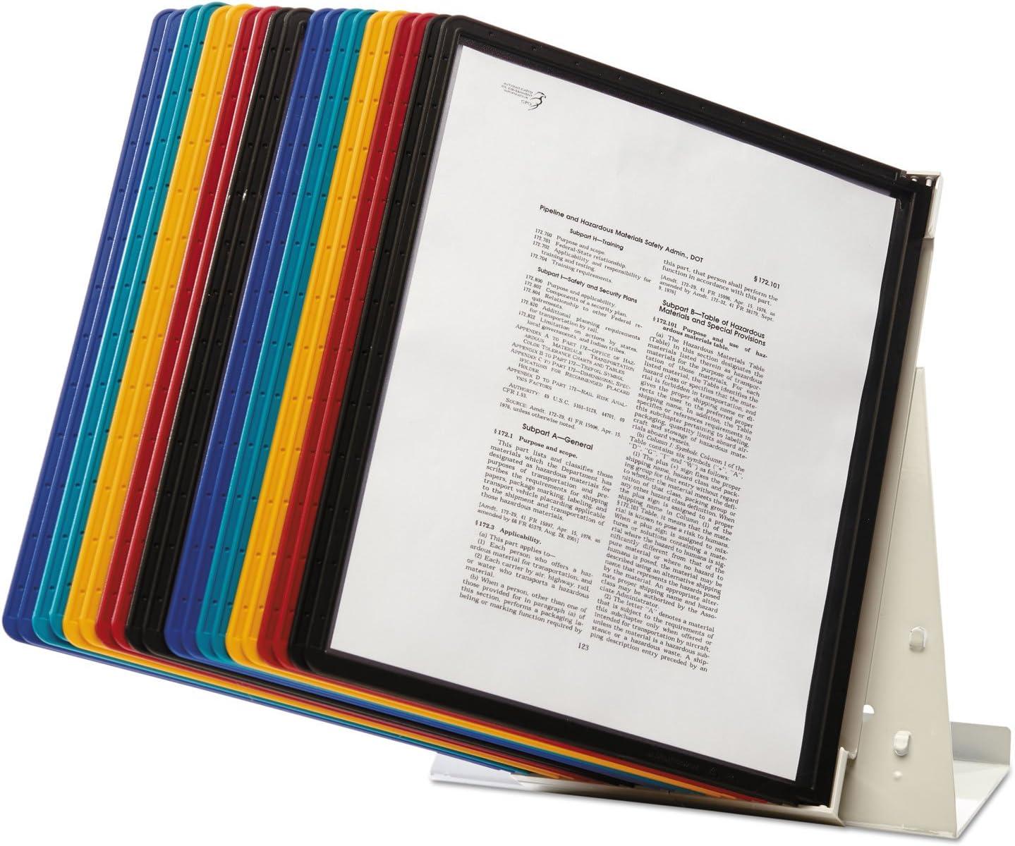 Durable® ario Reference Desktop System, 20 Panels, Assorted Borders And Panels