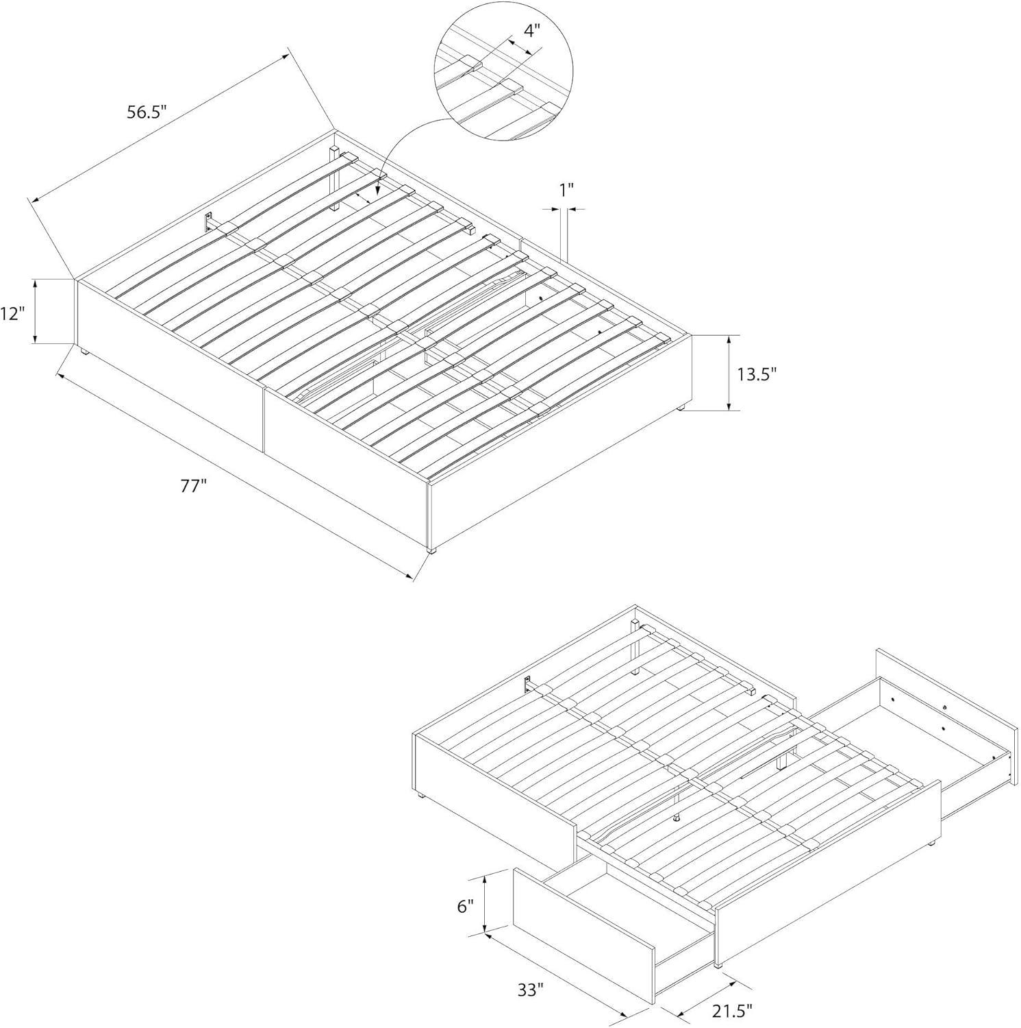 DHP Maven Platform Bed with Storage