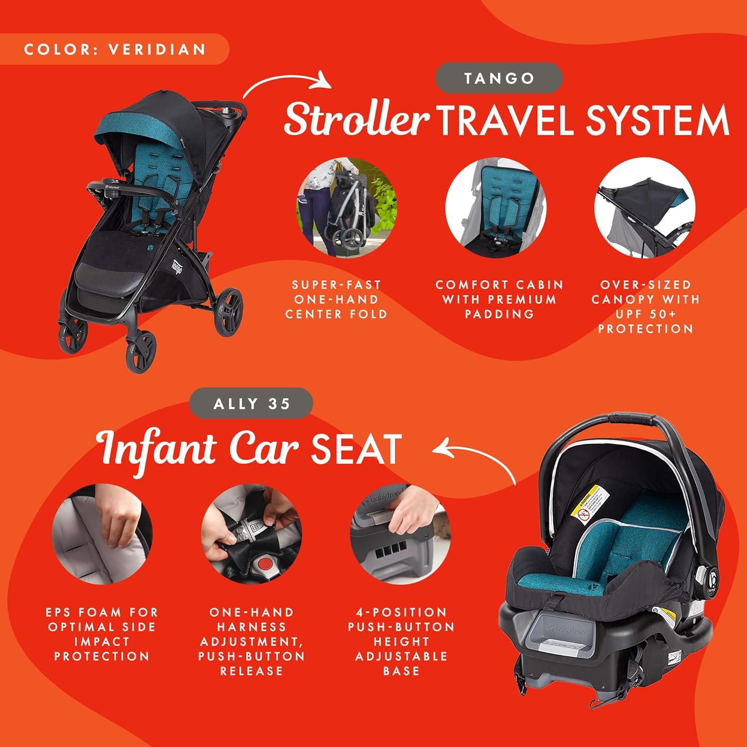 Baby Trend Tango Travel System - Veridian