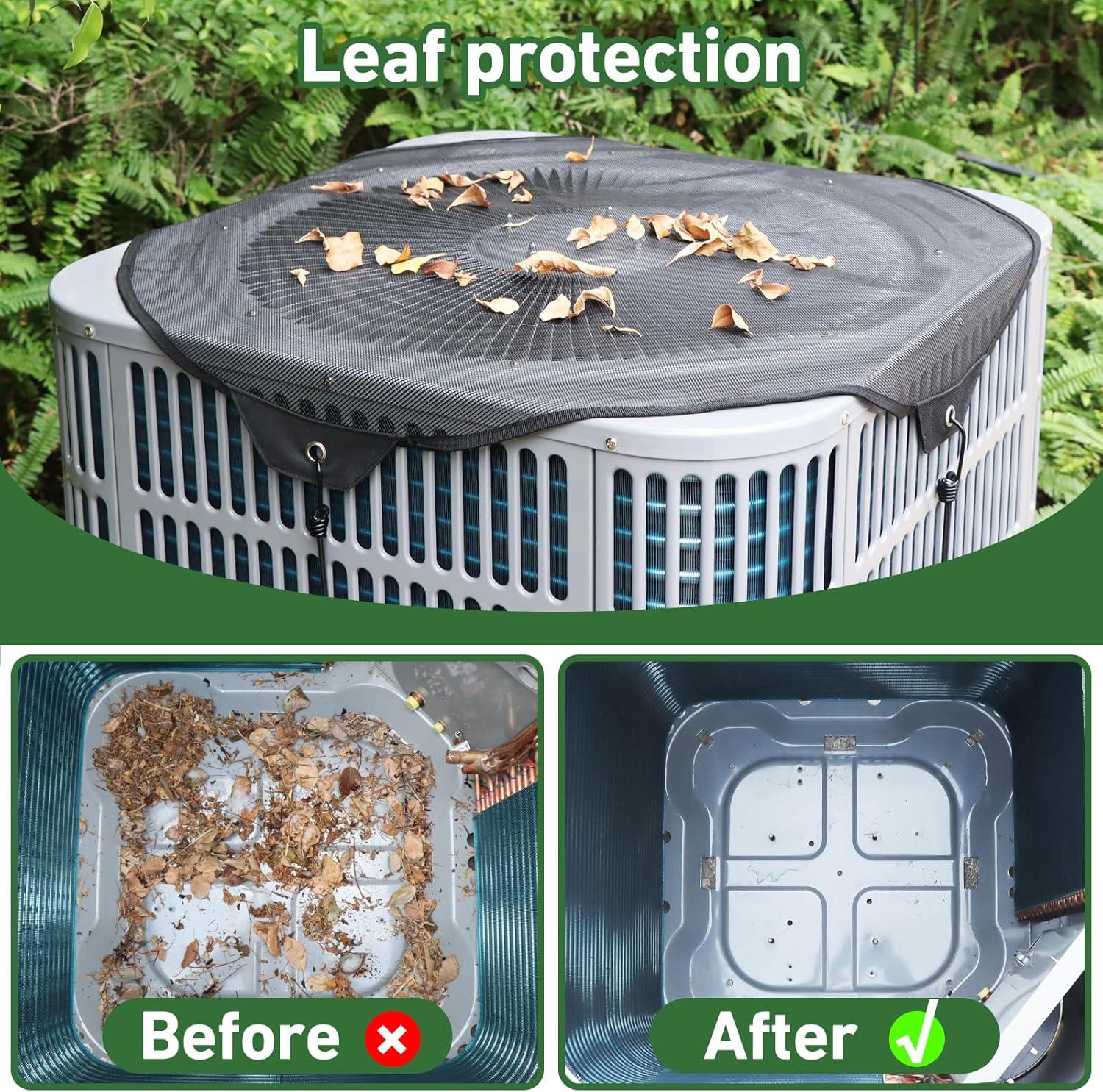 EEEkit 36x36" Air Conditioner Cover for Outside Units, Top Universal Mesh AC Cover for All Seasons