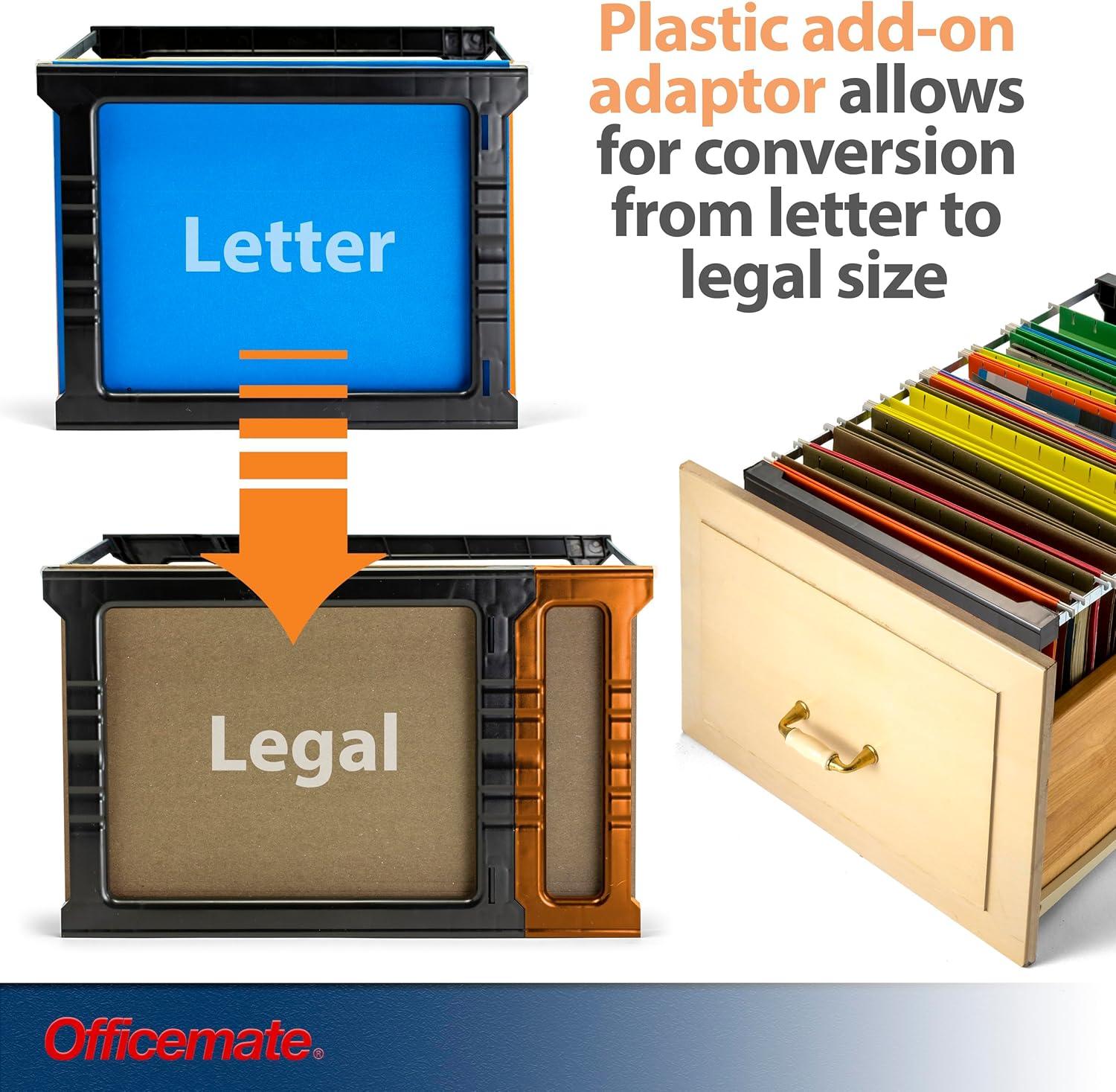 Officemate Plastic Hanging File Folder Frame, 18 Inch, Letter and Legal Size. 1 Set (91961)