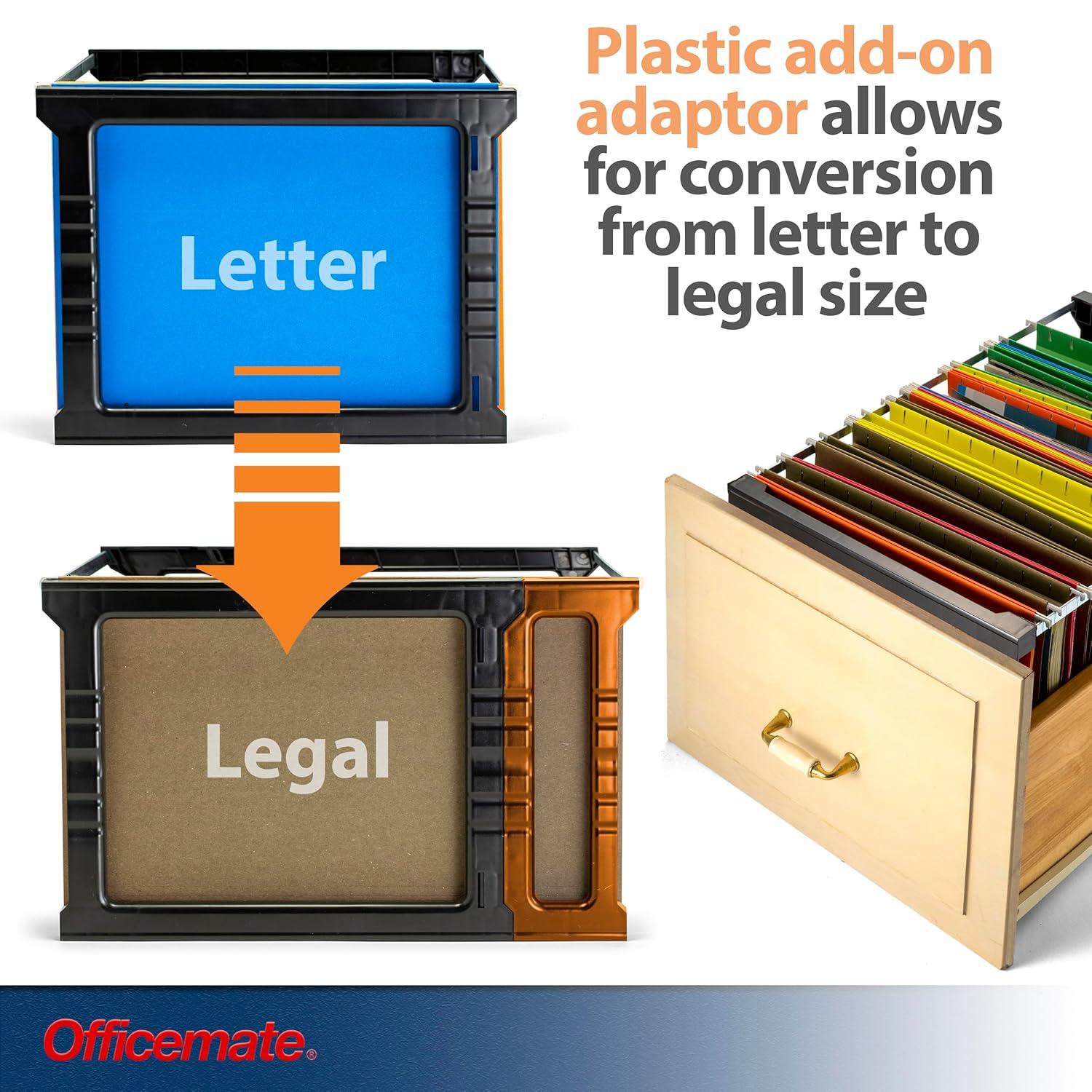 Officemate Plastic Hanging File Folder Frame, 18 Inch, Letter and Legal Size. 1 Set (91961)