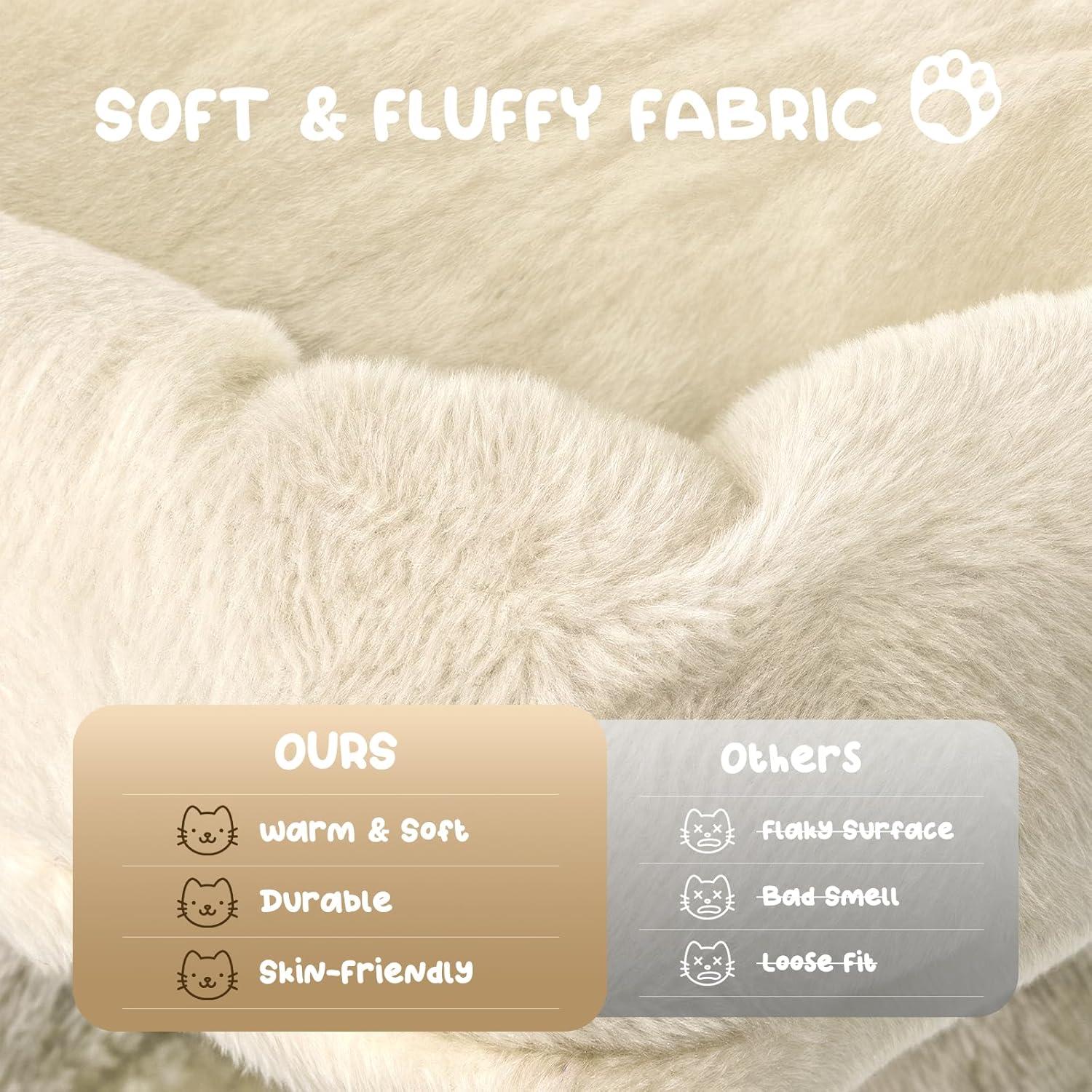 MoNiBloom 54" Cat Tree & Condo Scratching Post Tower, Beige