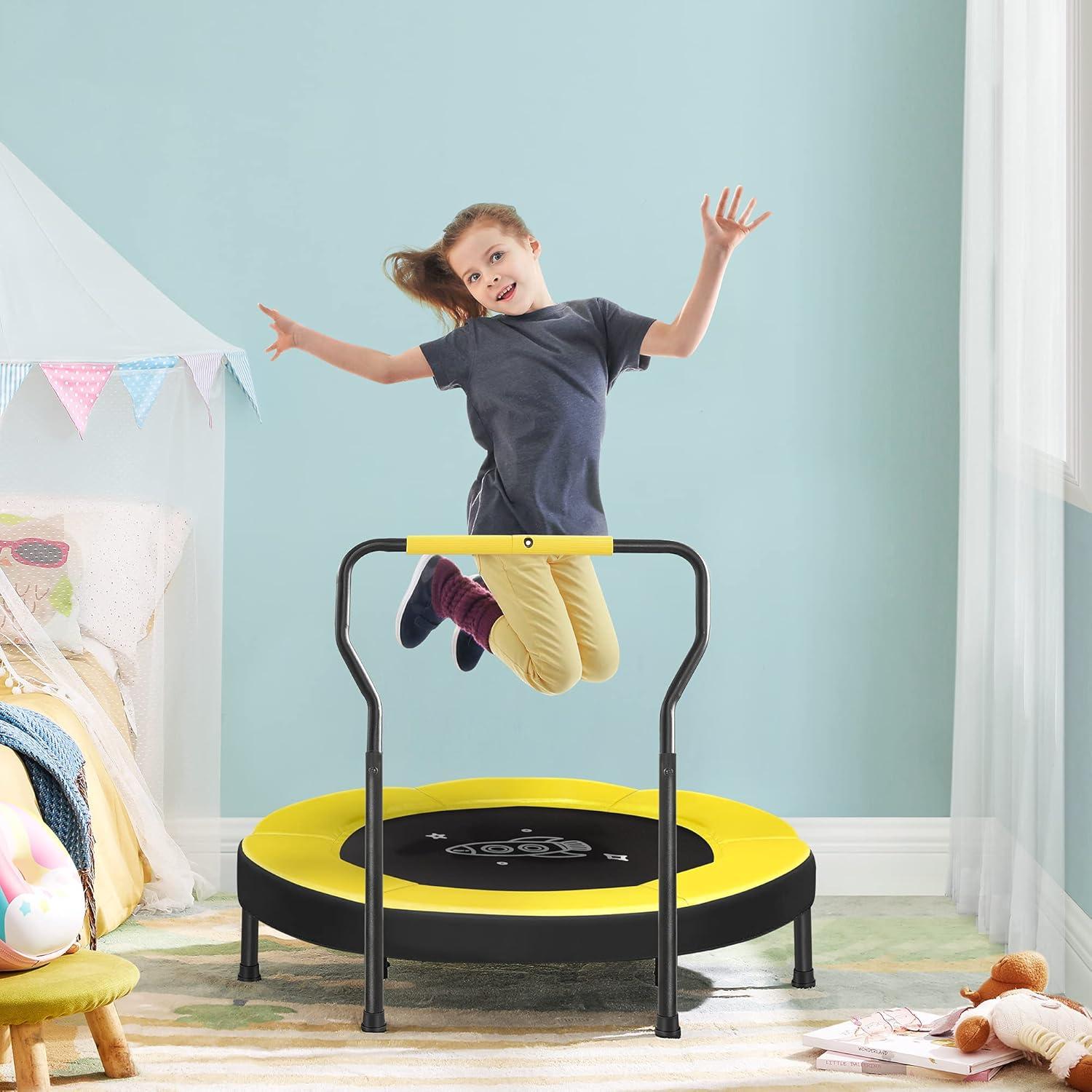 SONGMICS Trampoline for Kids,Toddler Trampoline for Indoor and Outdoor, 36"