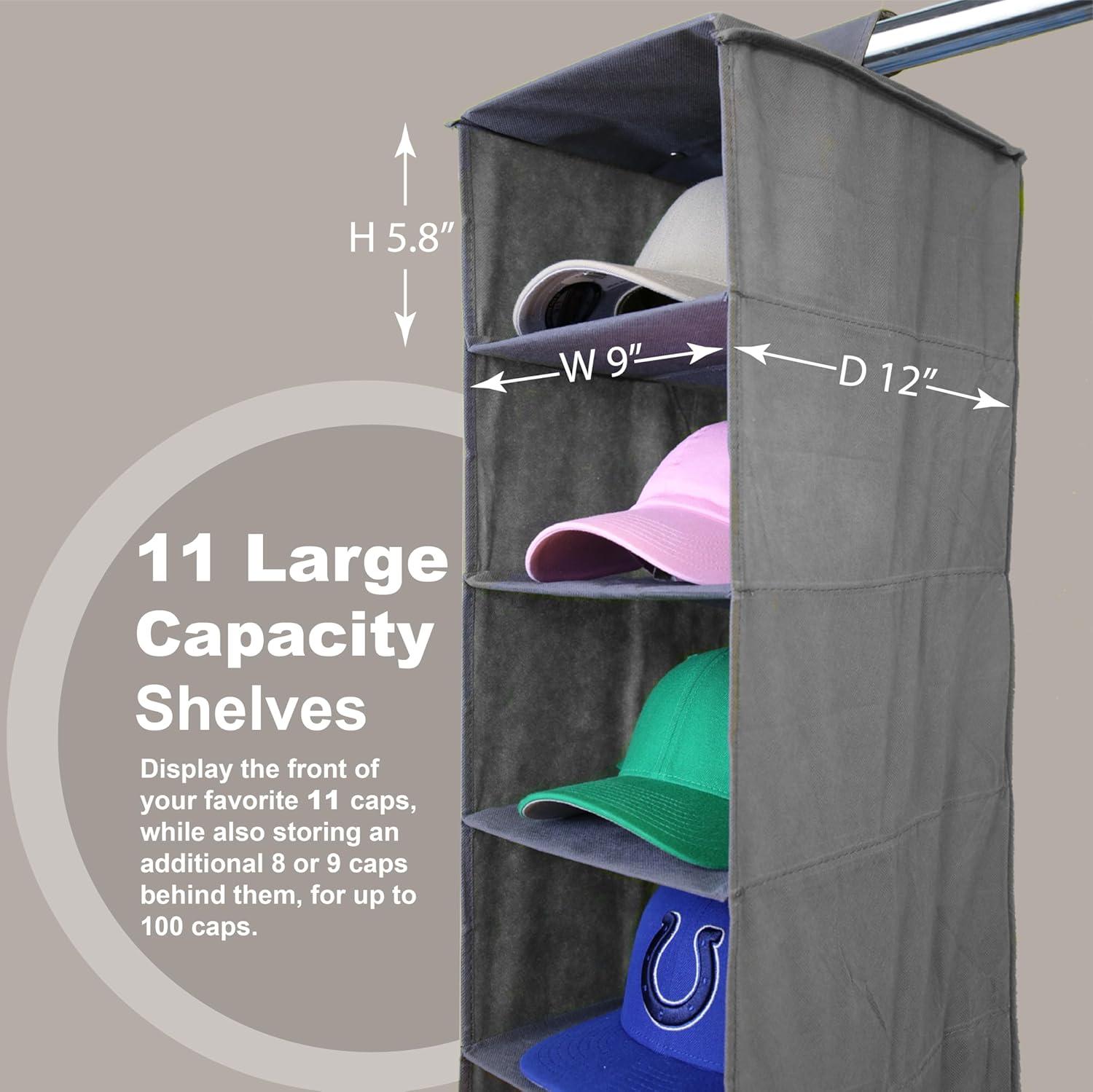 Perfect Curve 11-Pocket Closet Cap Organizer