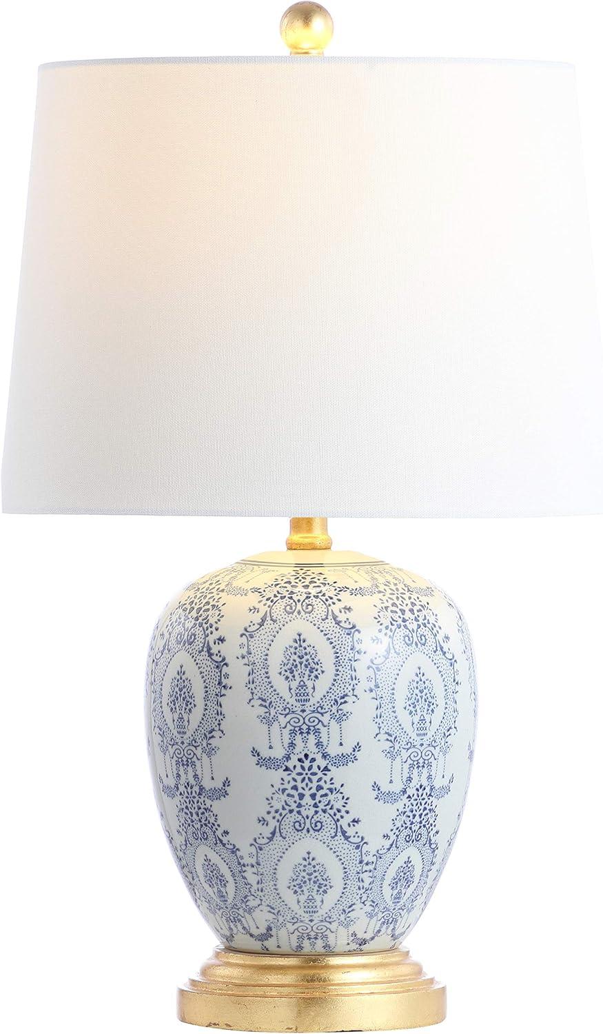 Kalel Table Lamp (Set of 2) - Blue/White - Safavieh.