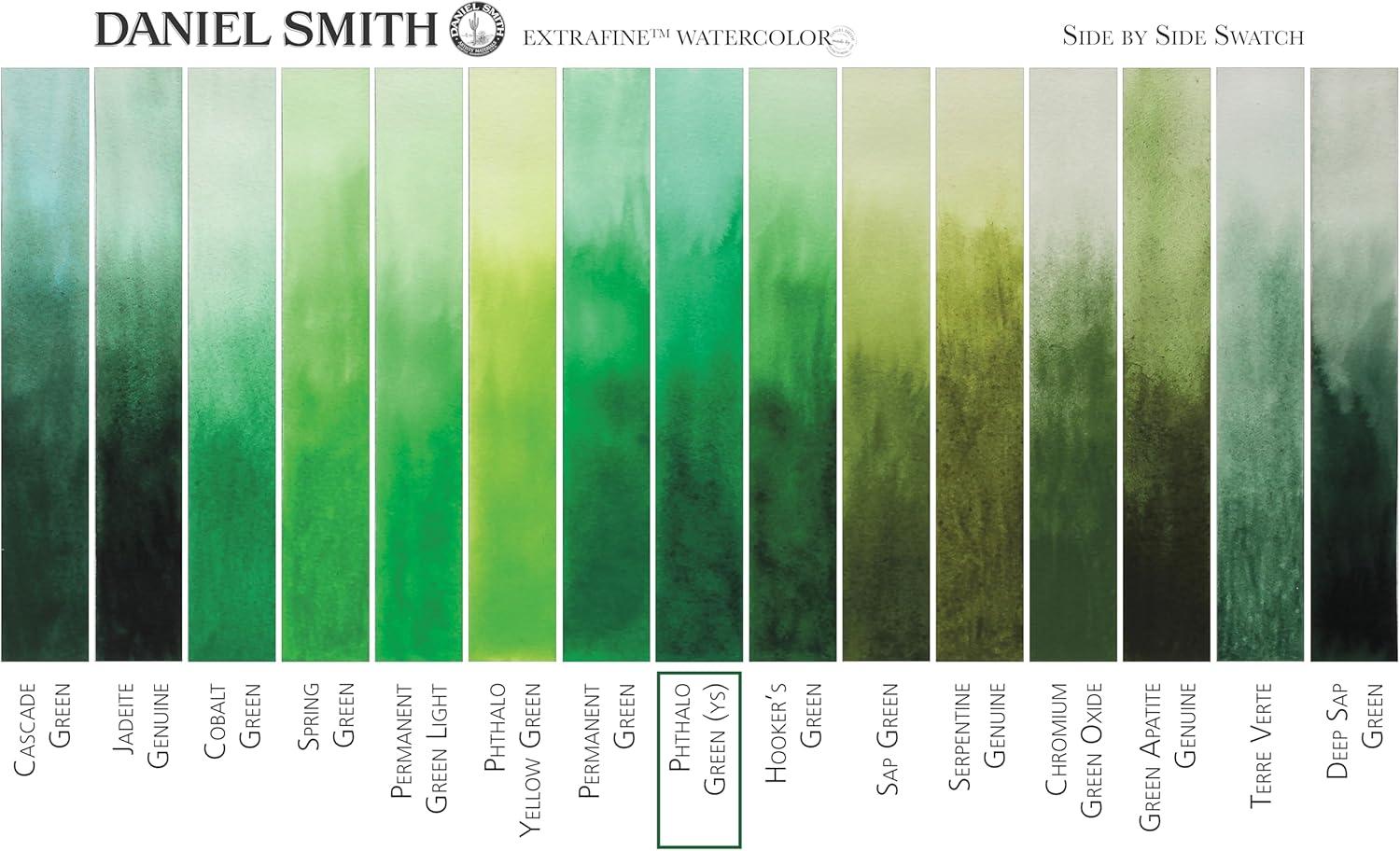 Daniel Smith Extra Fine Watercolor, 5 ml, Phthalo Green Yellow Shade