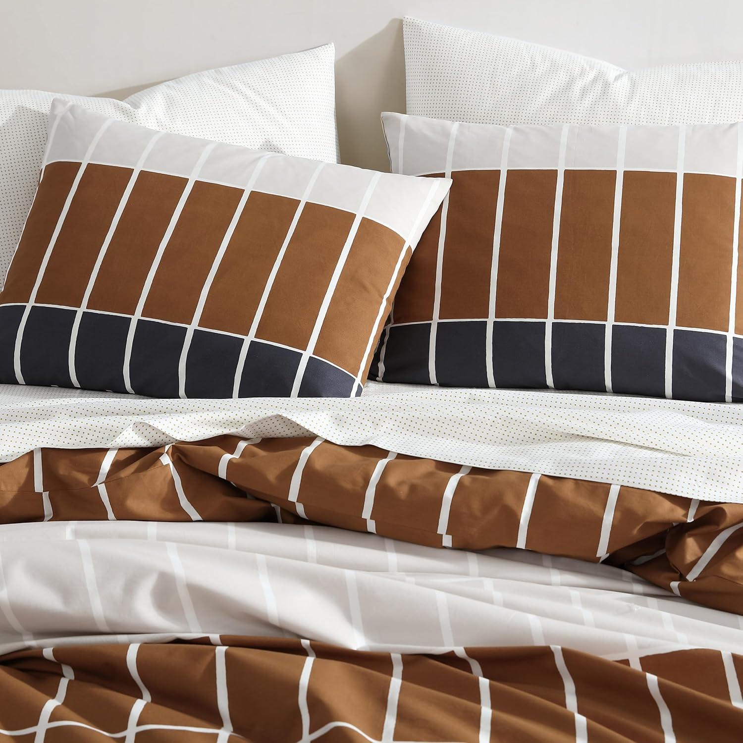 Marimekko Tiiliskivi Raita Cotton Duvet Cover Set