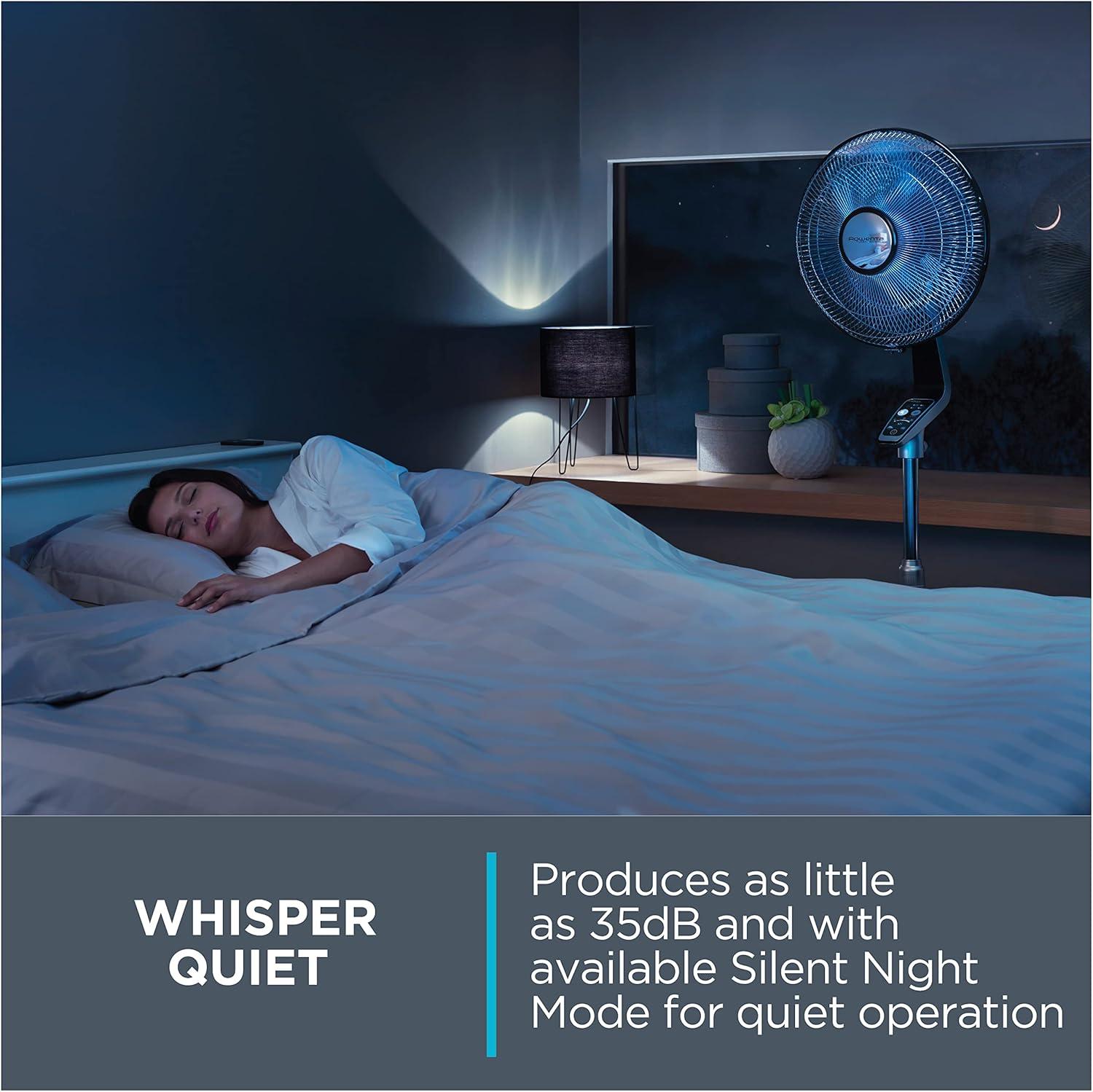 Rowenta Rowenta Turbo Silence Extreme Stand Fan With 5 Speeds, Oscillating Feature, Adjustable Height And Remote