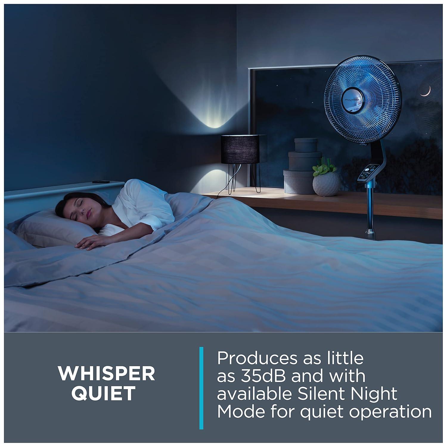 Rowenta Rowenta Turbo Silence Extreme Stand Fan With 5 Speeds, Oscillating Feature, Adjustable Height And Remote