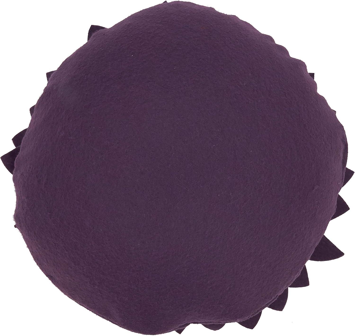 Saro Fleur De Jardin Collection Appliqued Throw Pillow