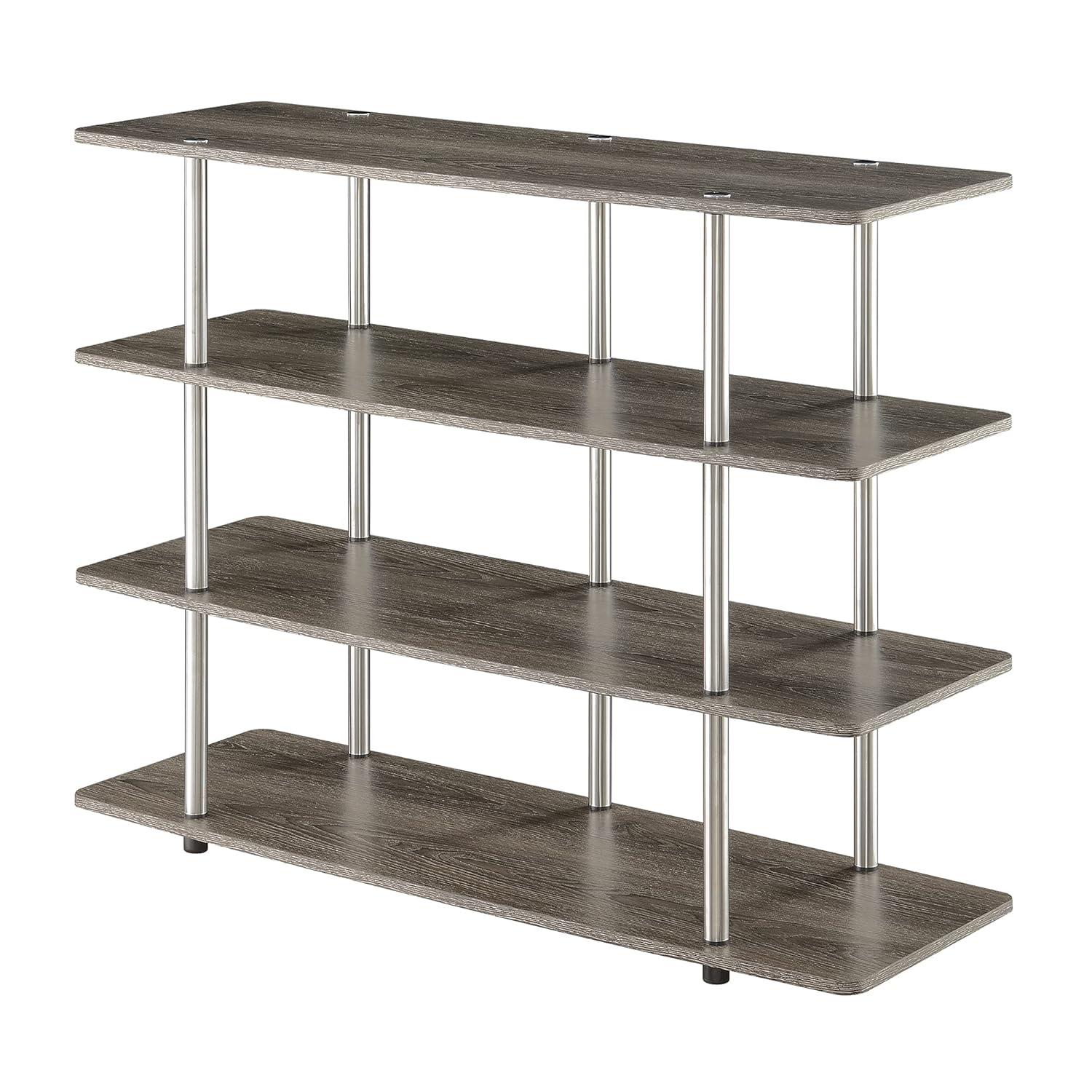 Convenience Concepts Designs2Go XL Highboy 4 Tier TV Stand, Multiple Finishes