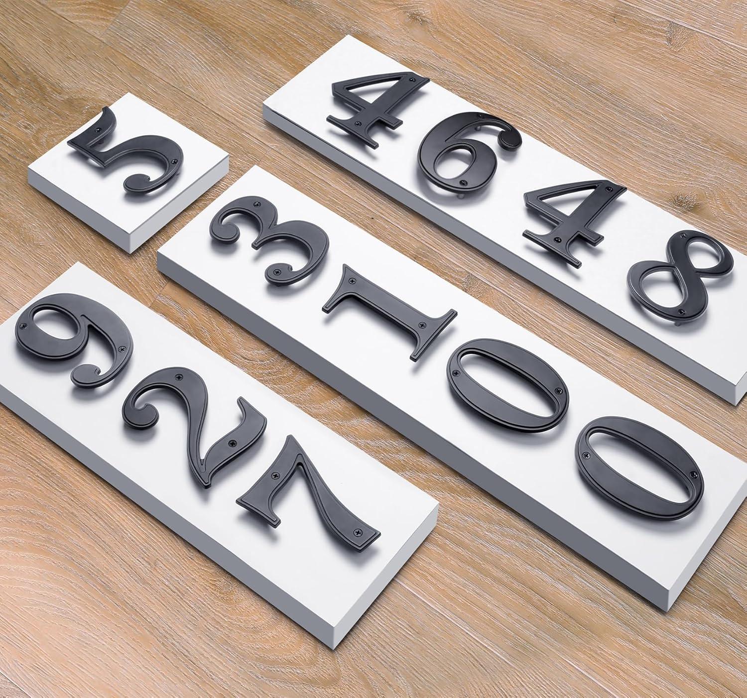 Heavy-Duty House Numbers, #7, 4 Inches, Matte Black by Stone Harbor Hardware