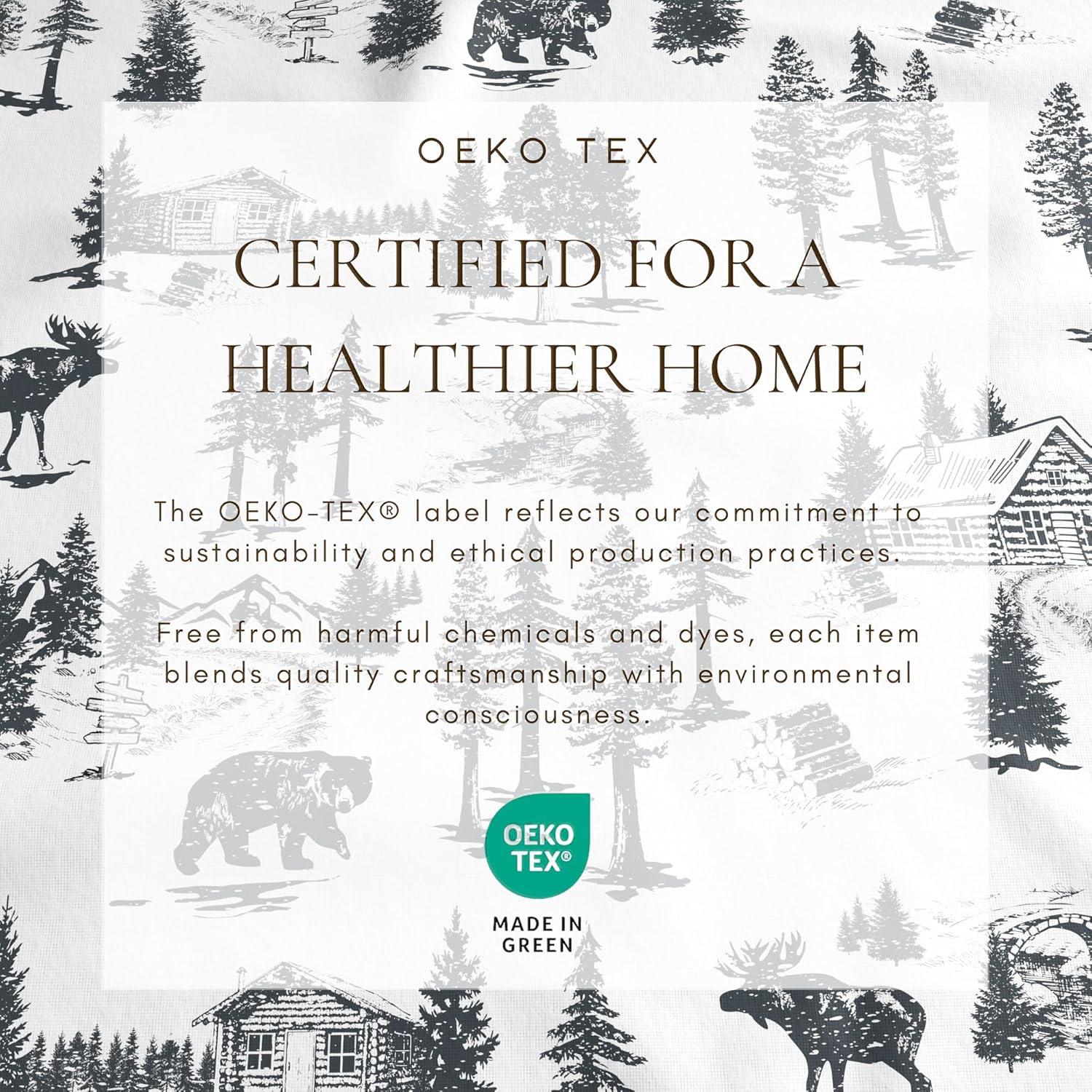 FreshFolds 100% Cotton Lodge Printed Flannel Sheet Set