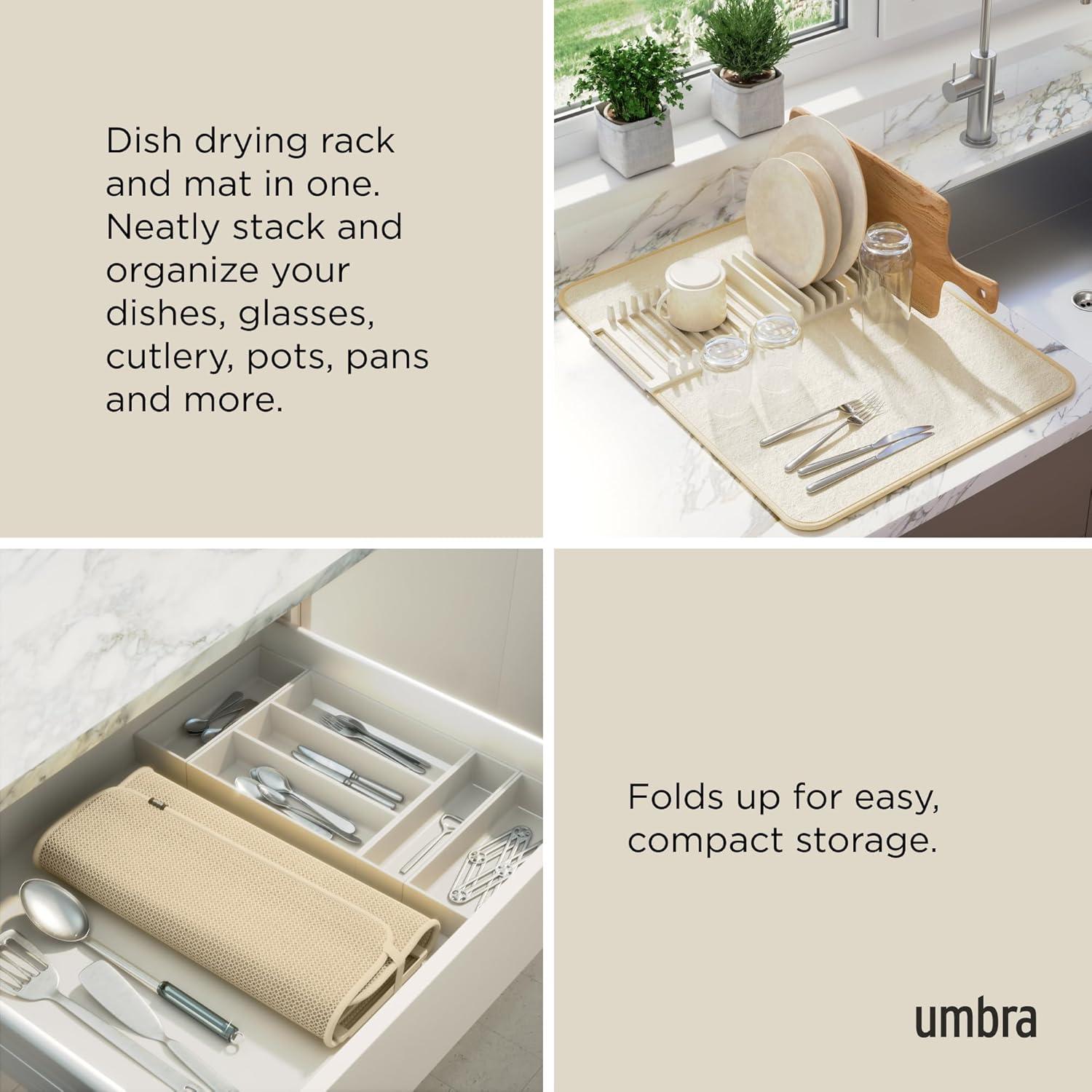 Umbra Adjustable Plastic Dish Rack