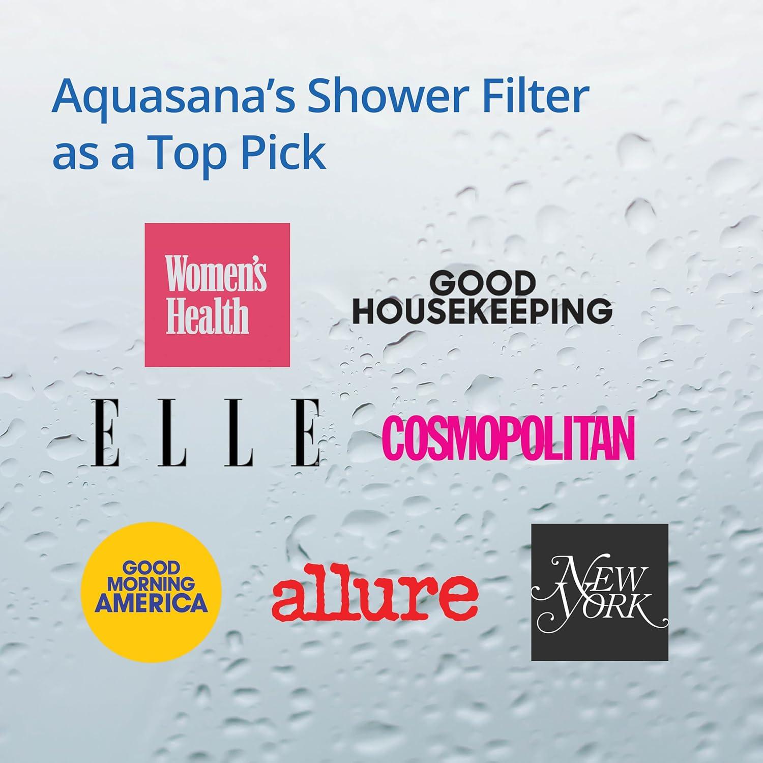 Aquasana Shower Head Filter System for Hard Water - Max Flow  - AQ-4105CHR
