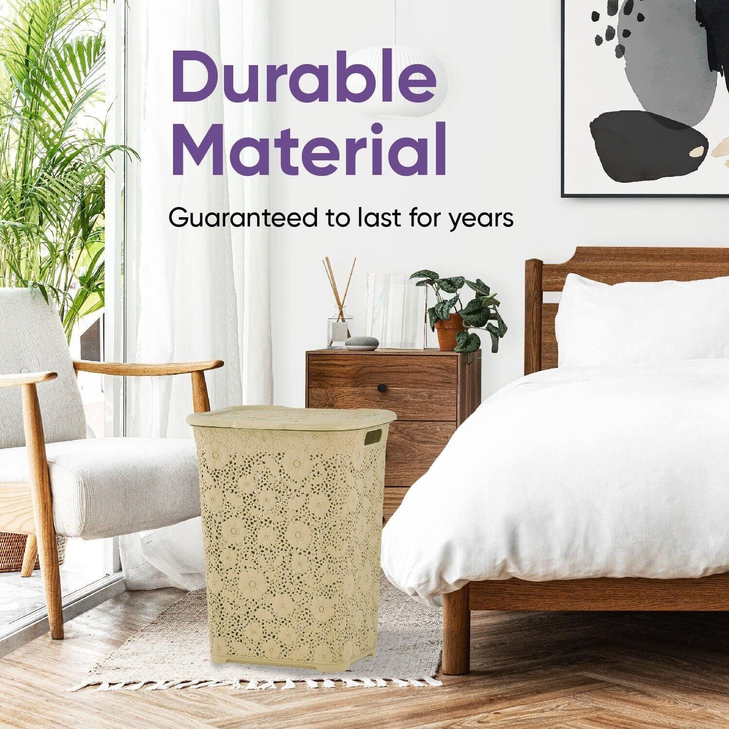 House of Hampton® Plastic Laundry Hamper with Handles
