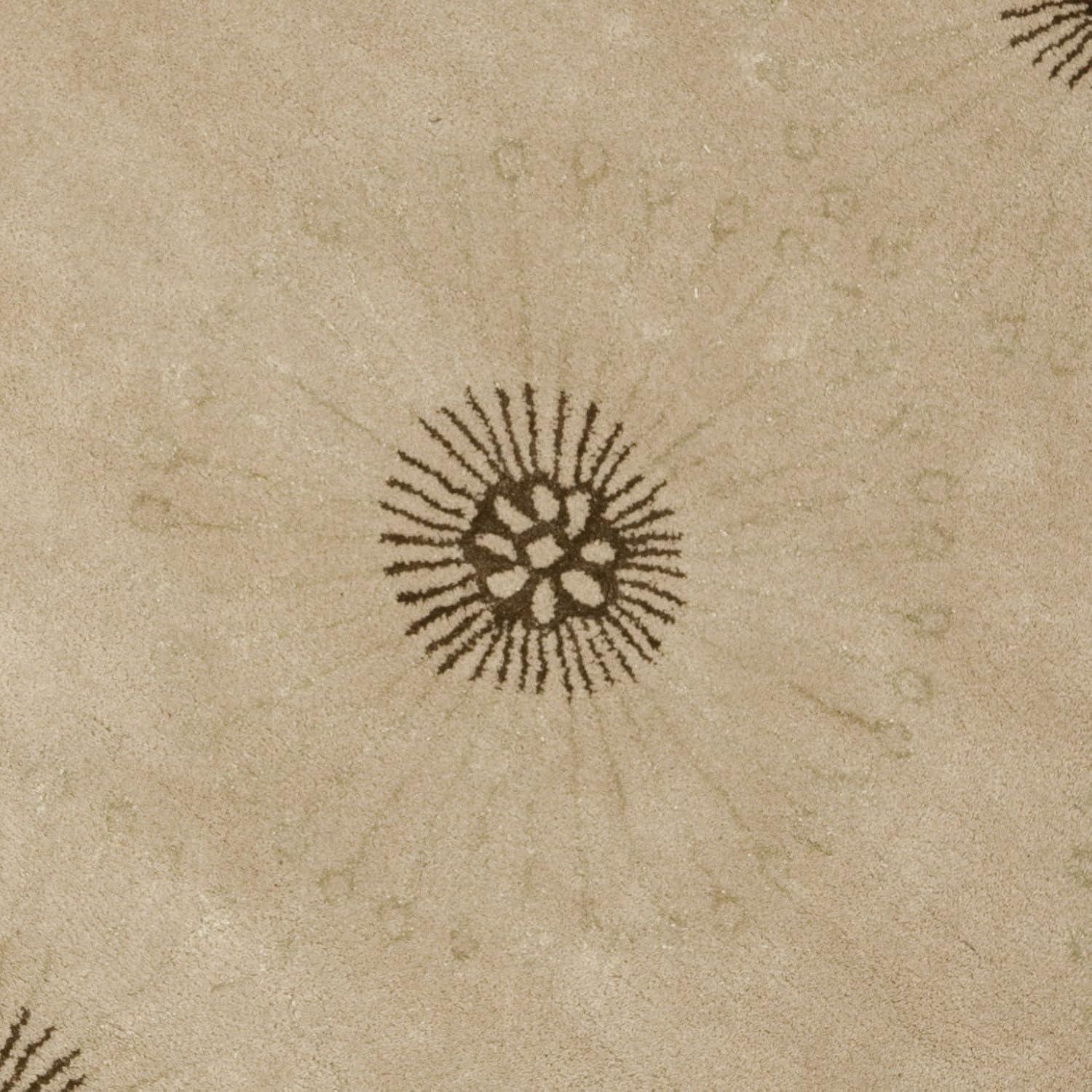 Soho SOH821 Hand Tufted Area Rug - Beige/Brown - 6' Round - Safavieh.