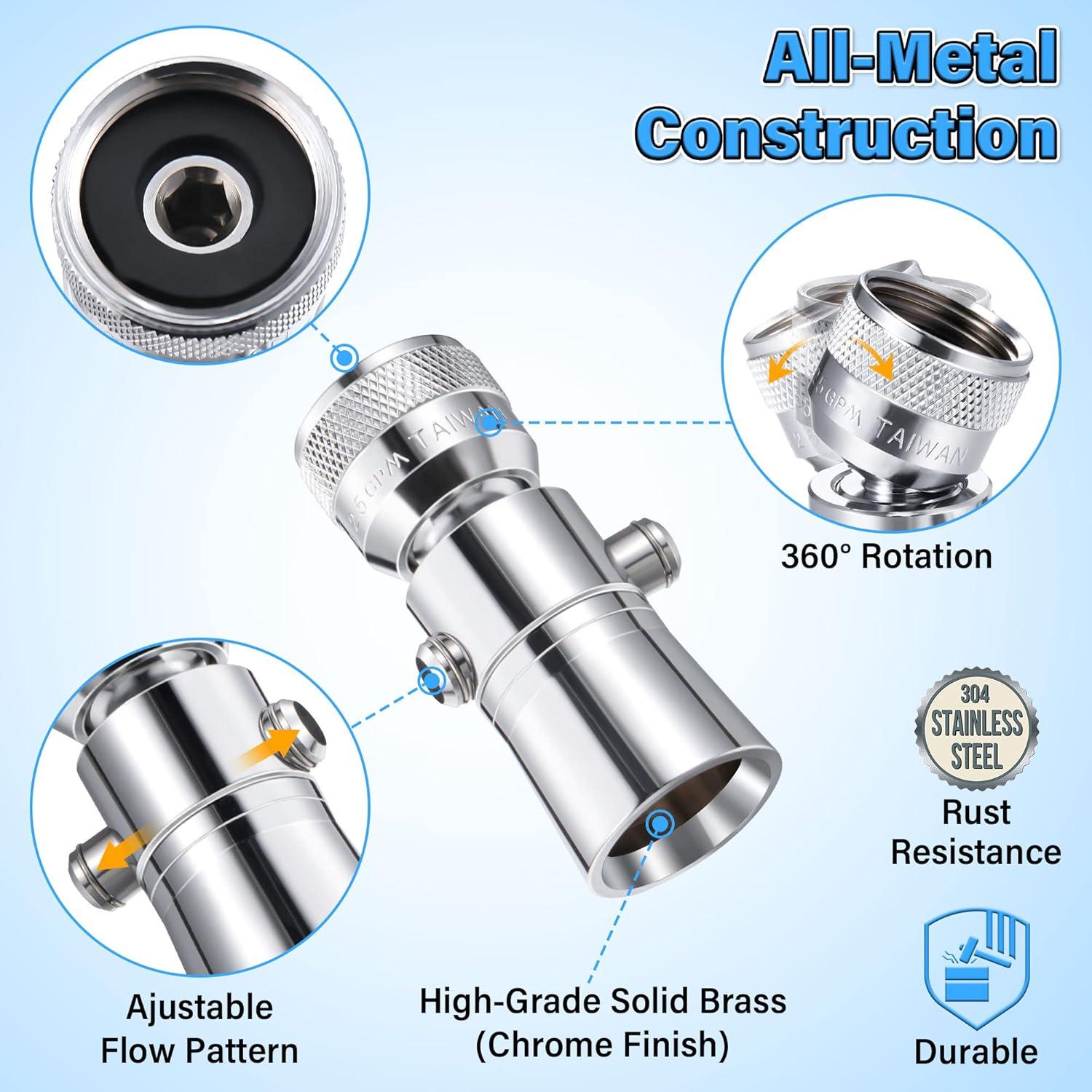 Universal Showering Components Two-Setting 2.5 GPM Shower Head