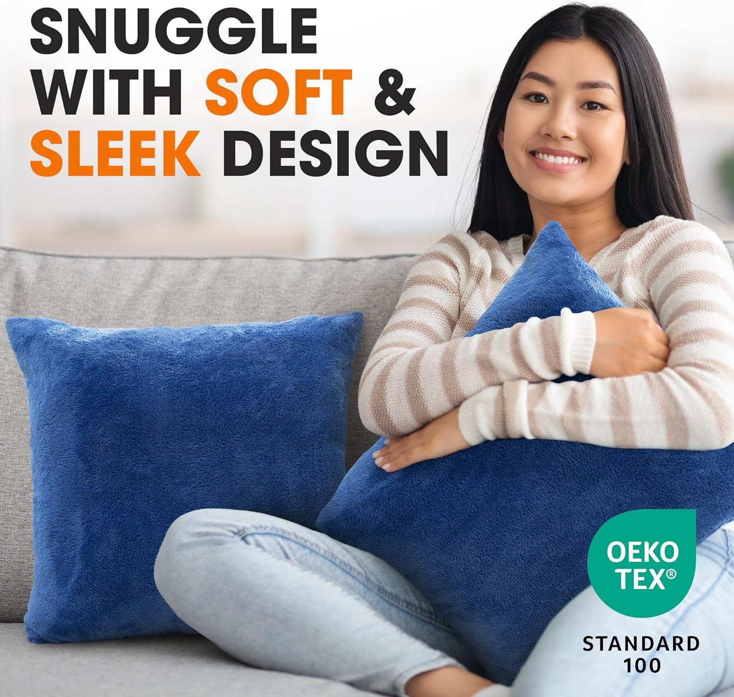 Cheer Collection Reversible Throw Pillow (Set of 2)