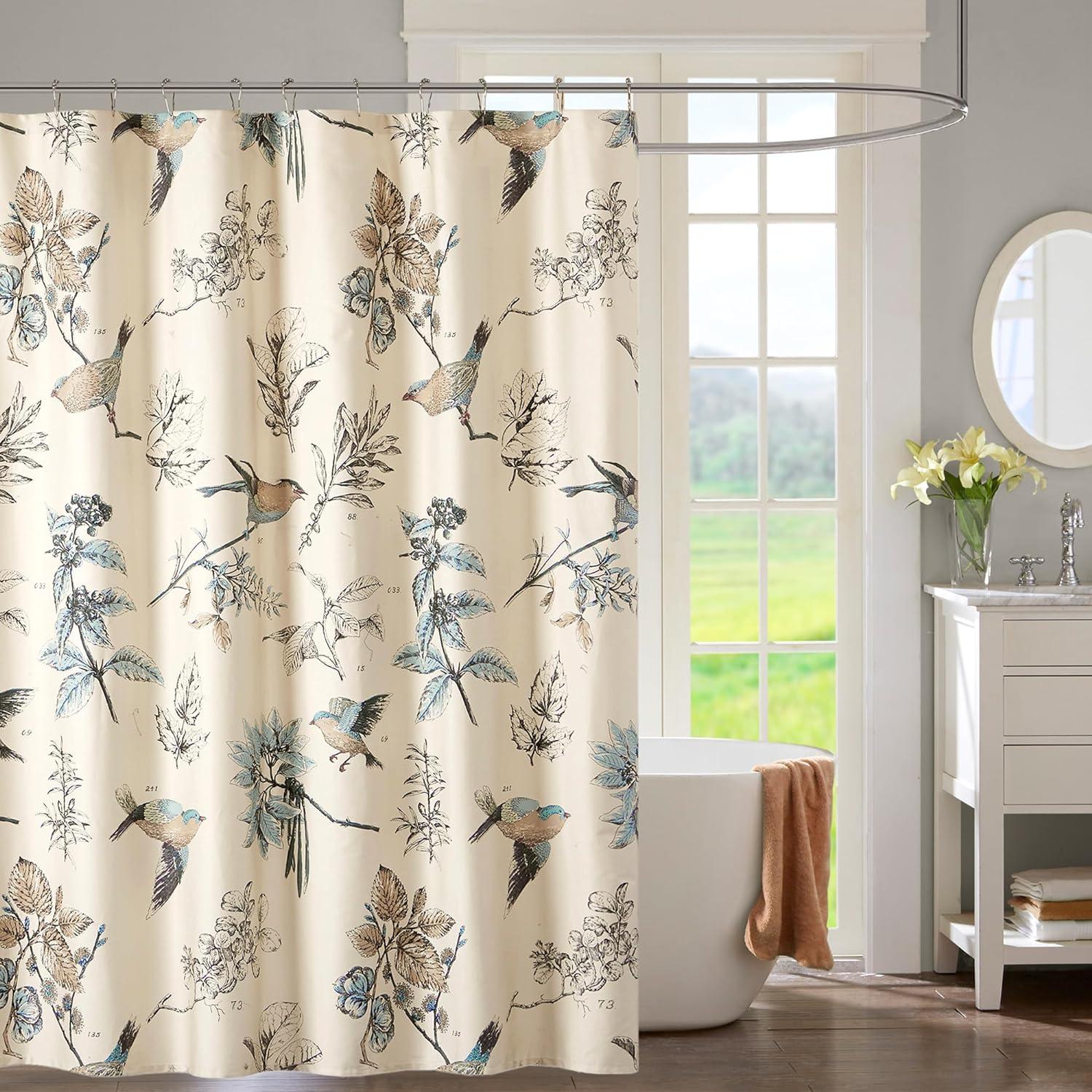 Madison Park Quincy 100% Cotton Single Shower Curtain
