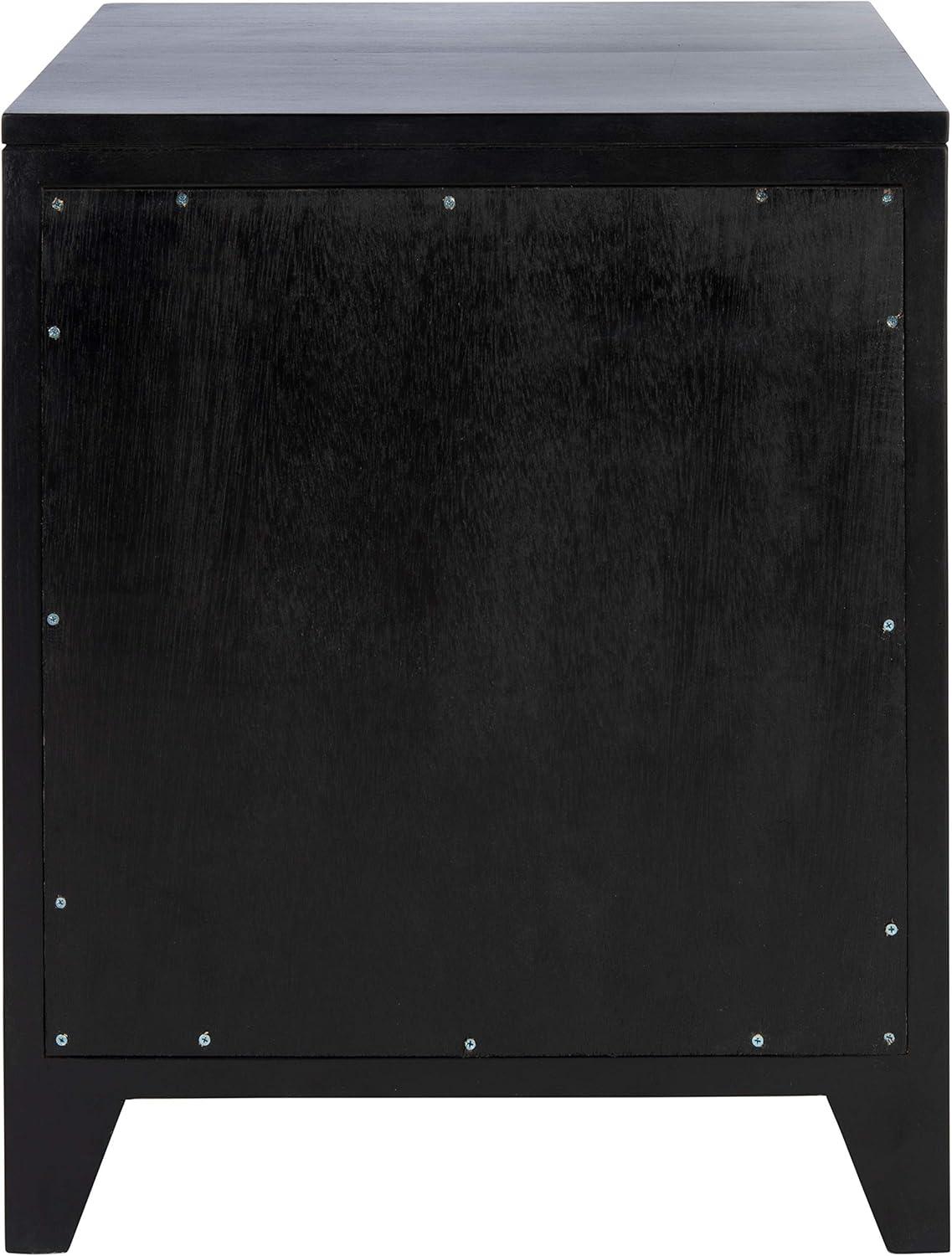 Miya 1 Drawer Nightstand - NST5012 - Black/Natural - Safavieh