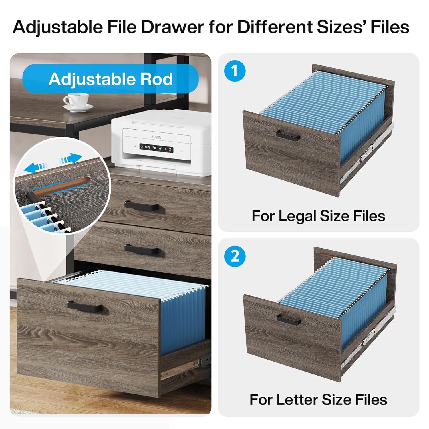Lantine 63" Ergonomic Office Desk