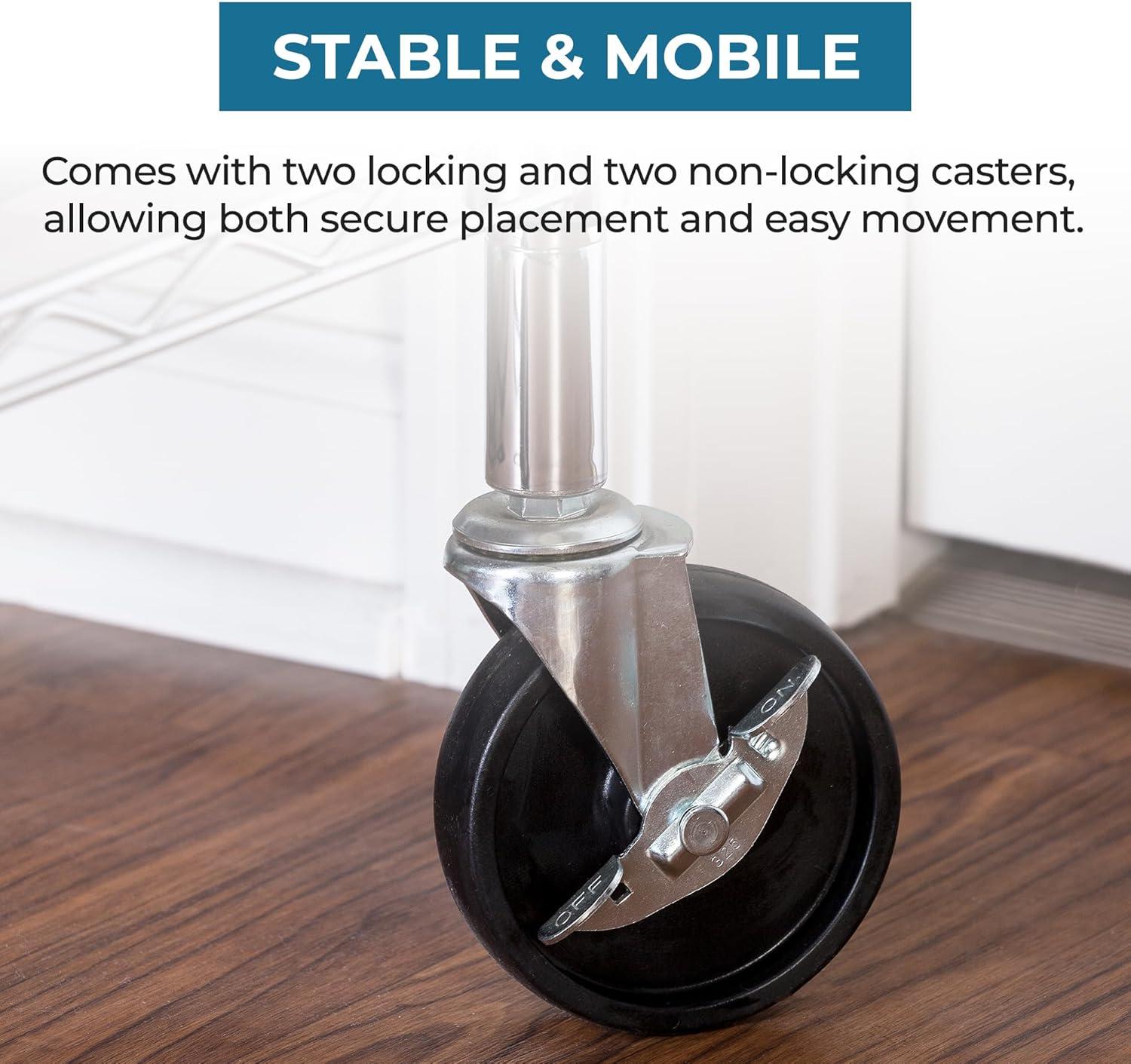 Honey Can Do 4" Shelving Casters (Set of 4)