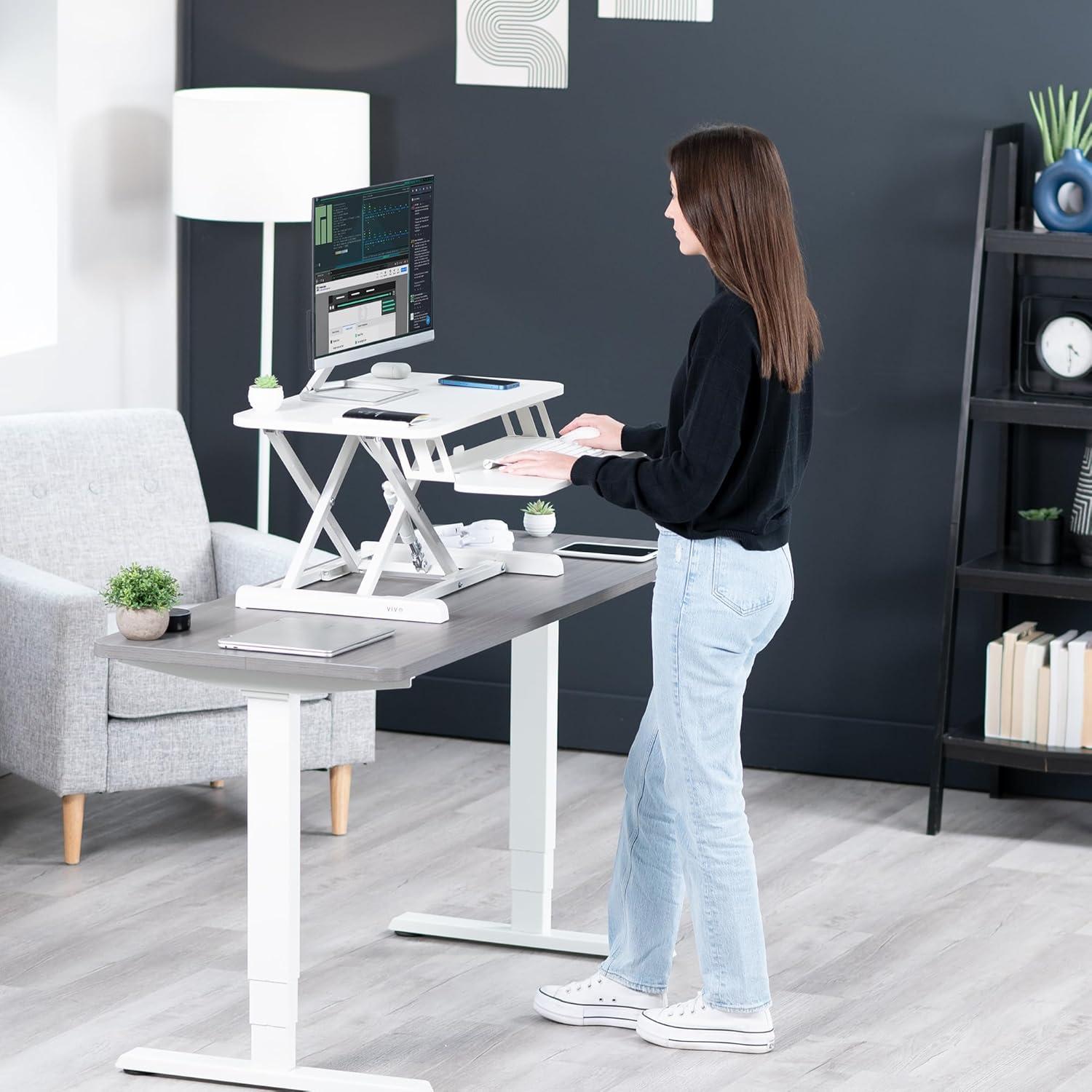 VIVO Height Adjustable Standing Desk Converter (DESK-V000K Series)