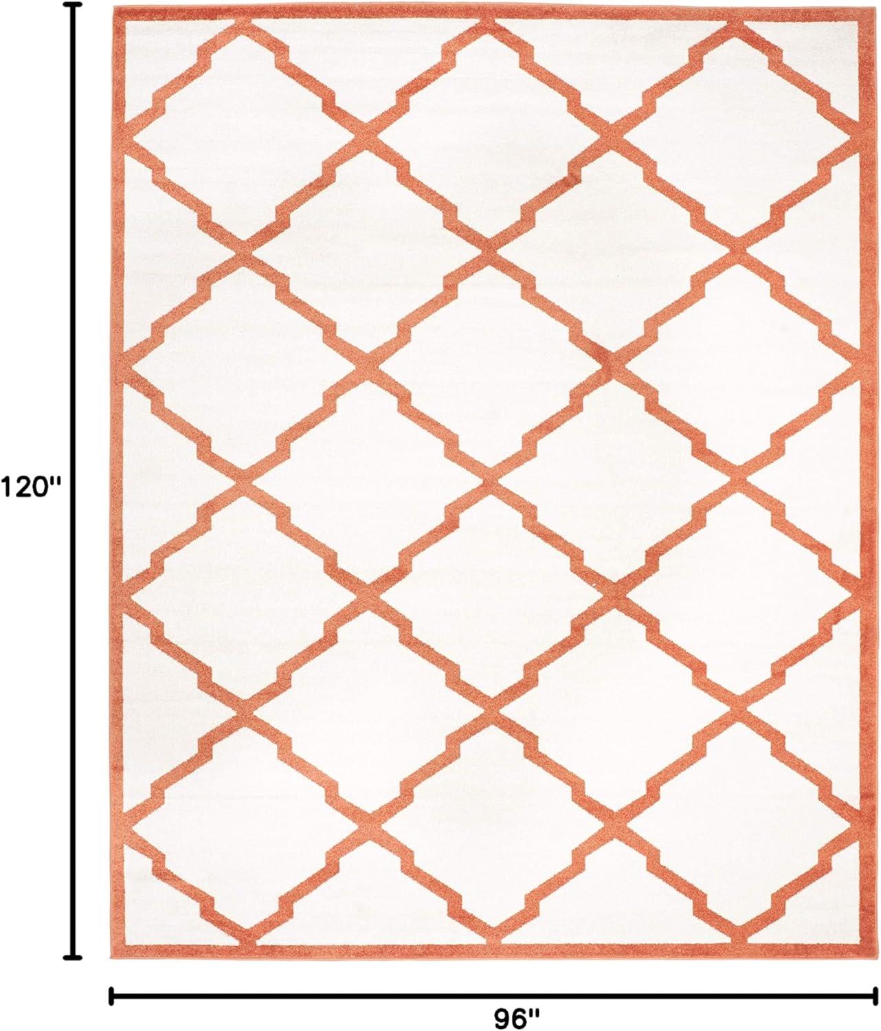 Amherst AMT421 Power Loomed Indoor Area Rug - Beige/Orange - 8'x10' - Safavieh