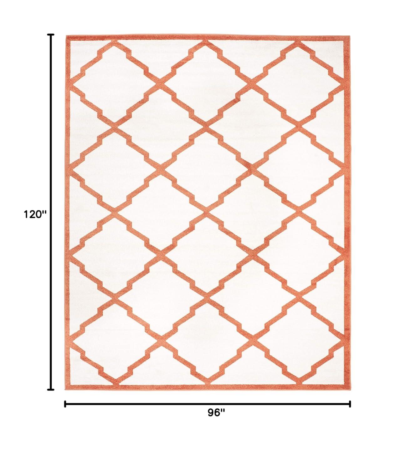 Amherst AMT421 Power Loomed Indoor Area Rug - Beige/Orange - 8'x10' - Safavieh