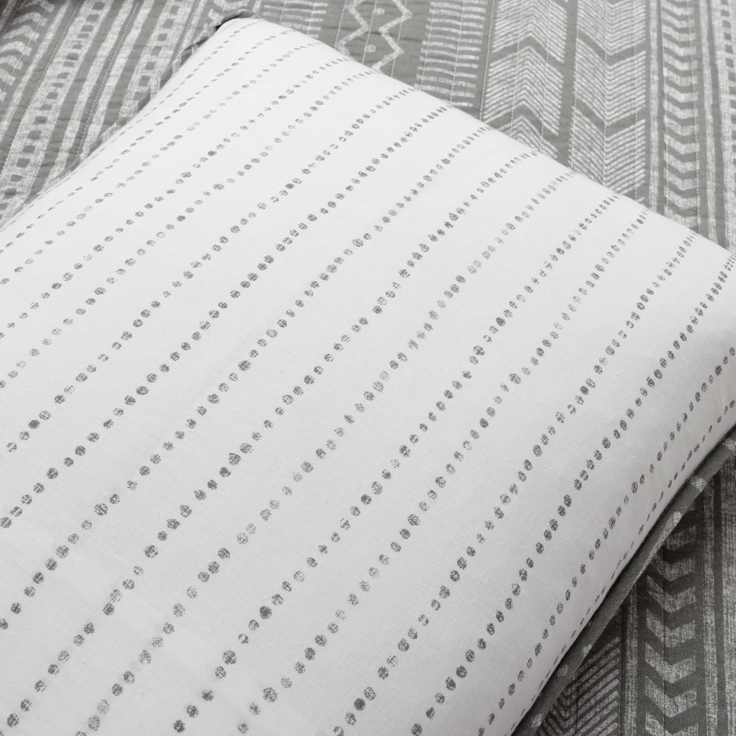 Lush Decor Hygge Geo Reversible Contemporary 3-Piece Quilt Set