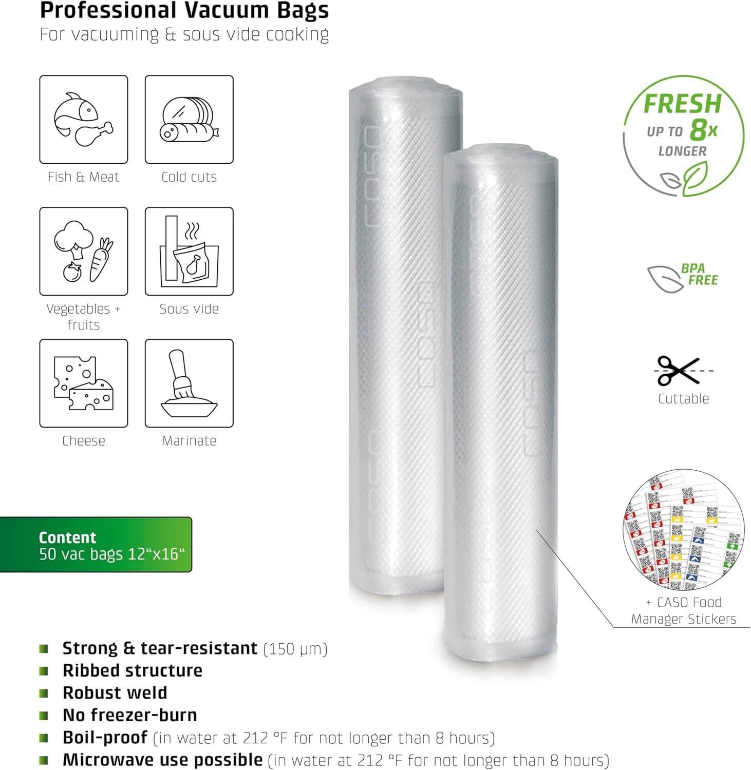 Design Professional 8 x 20 Vacuum Storage Bag Rolls (2 Rolls)