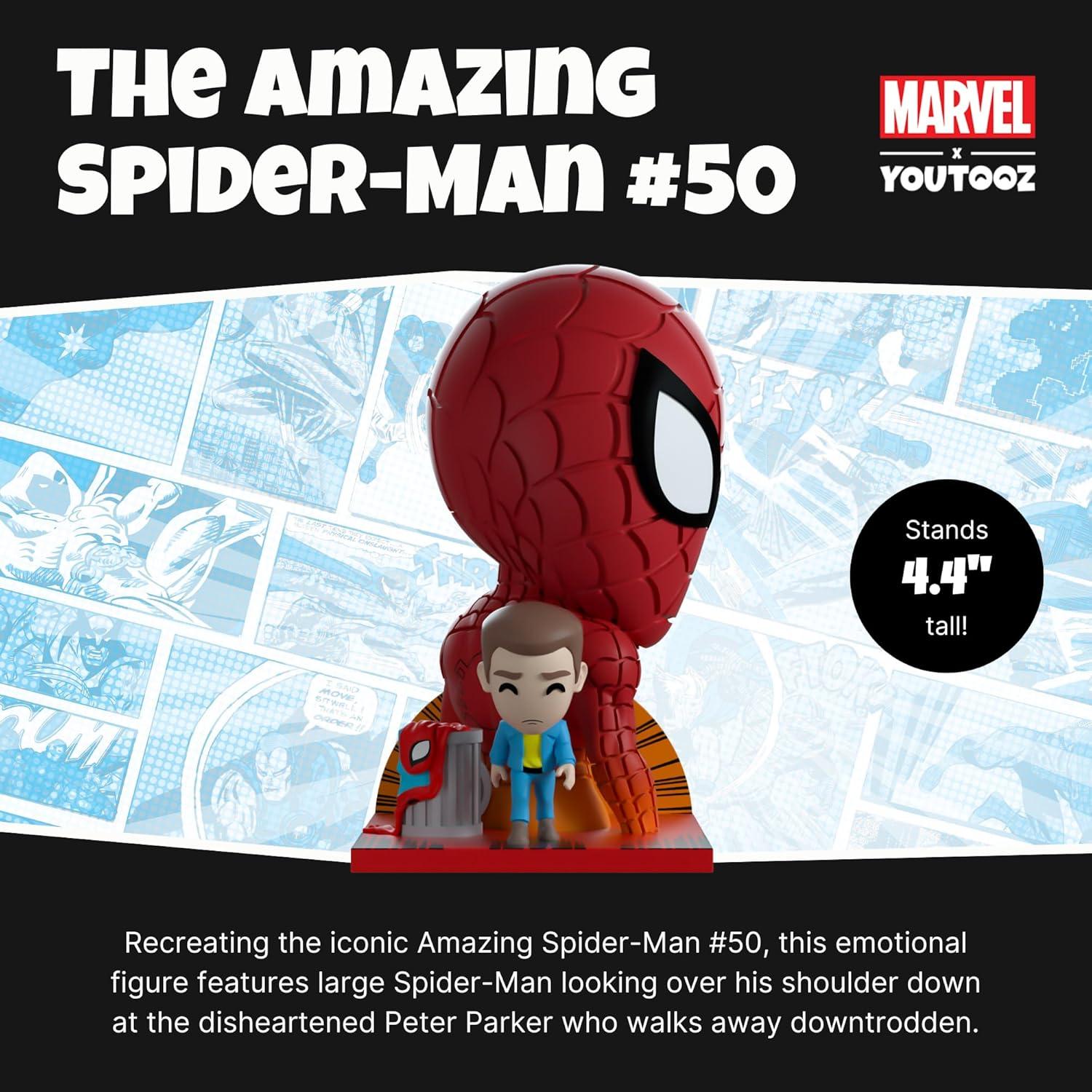 Youtooz The Amazing Spider-Man #50 5.1" inch Vinyl Figure, Collectible The Amazing Spider-Man #50 from The Amazing Spider-Man #50 by Youtooz Spider-Man Marvel Collection