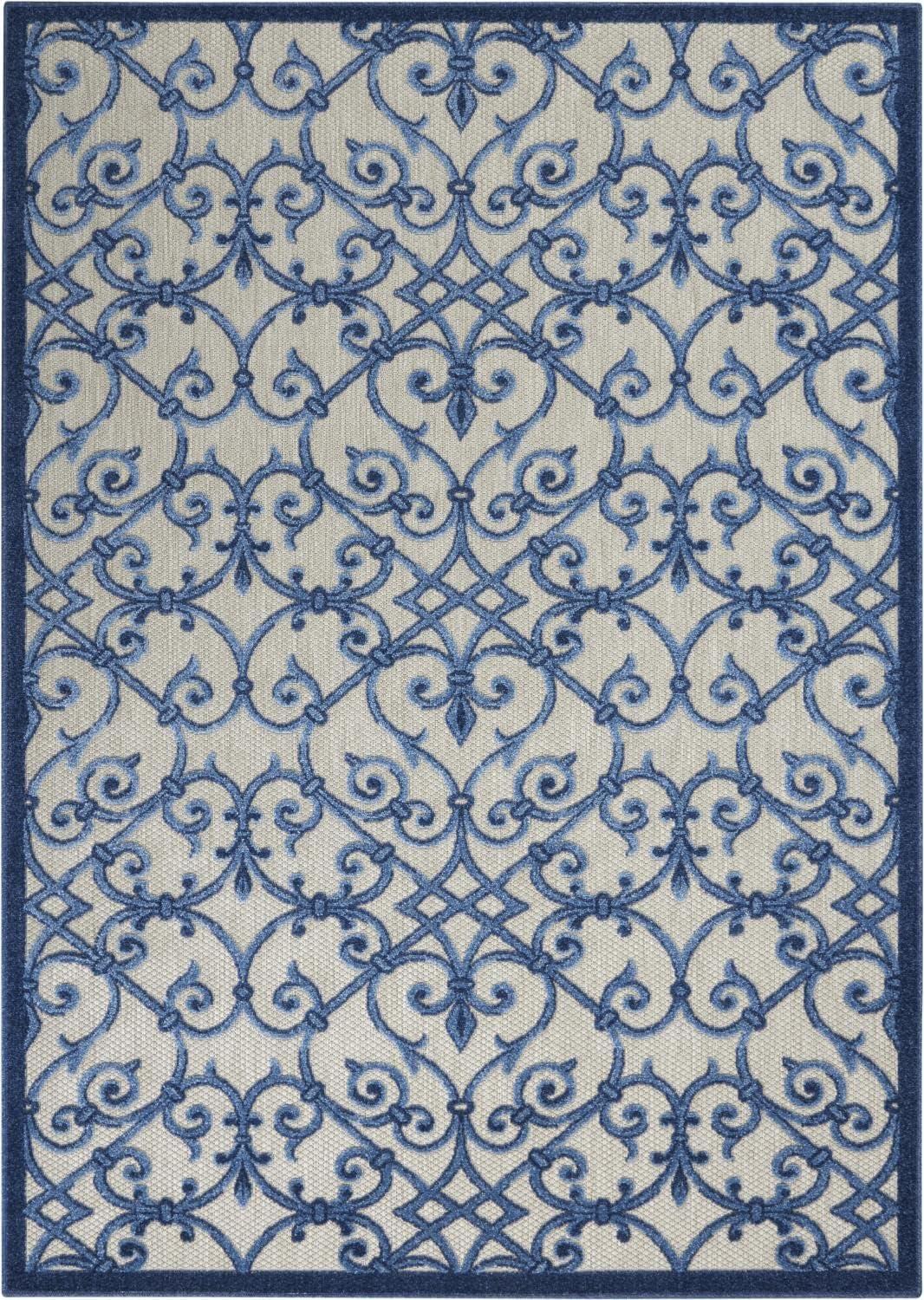 Lark Manor™ Rectangle Isalia 3'6" x 5'6" Area Rug in Blue/Gray