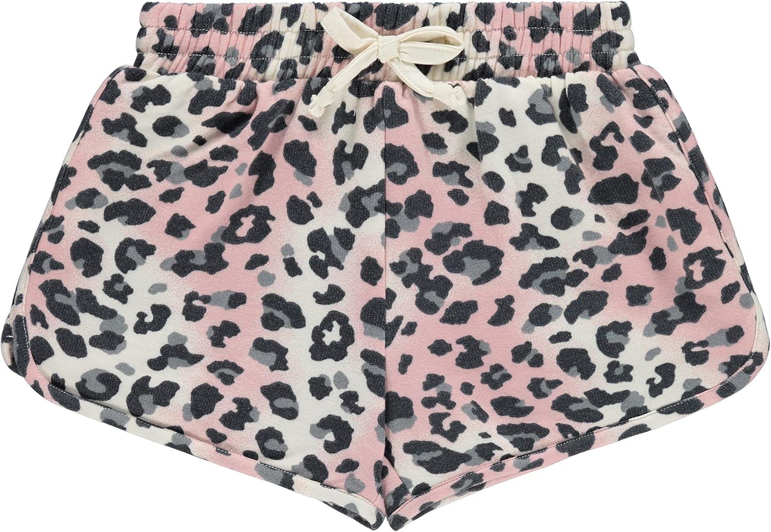 Girls' Pink and Gray Leopard Print Fashion Essentials - 4pc Set