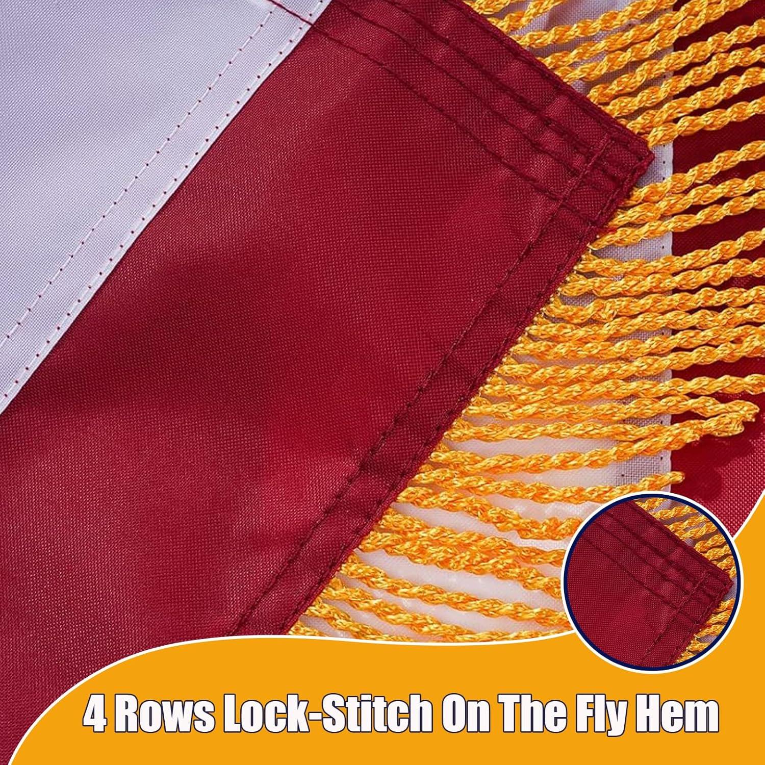 American flag USA flag 3x5FT-Embroidered Stars Flag Double Stitched Sewn Stripes Outdoors Indoors Heavy Duty flag Brass Grommets Banner