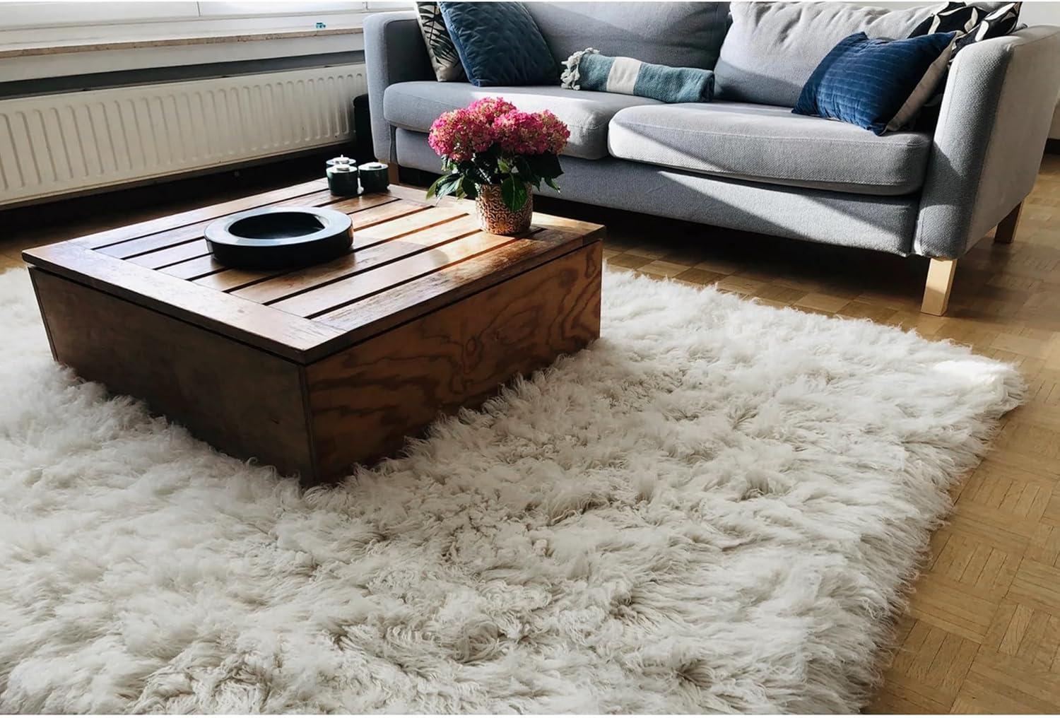 Mercer41 Ultra-plush Greek Flokati rugs. Thick 4" shag pile. Cugina Wool Area Rug