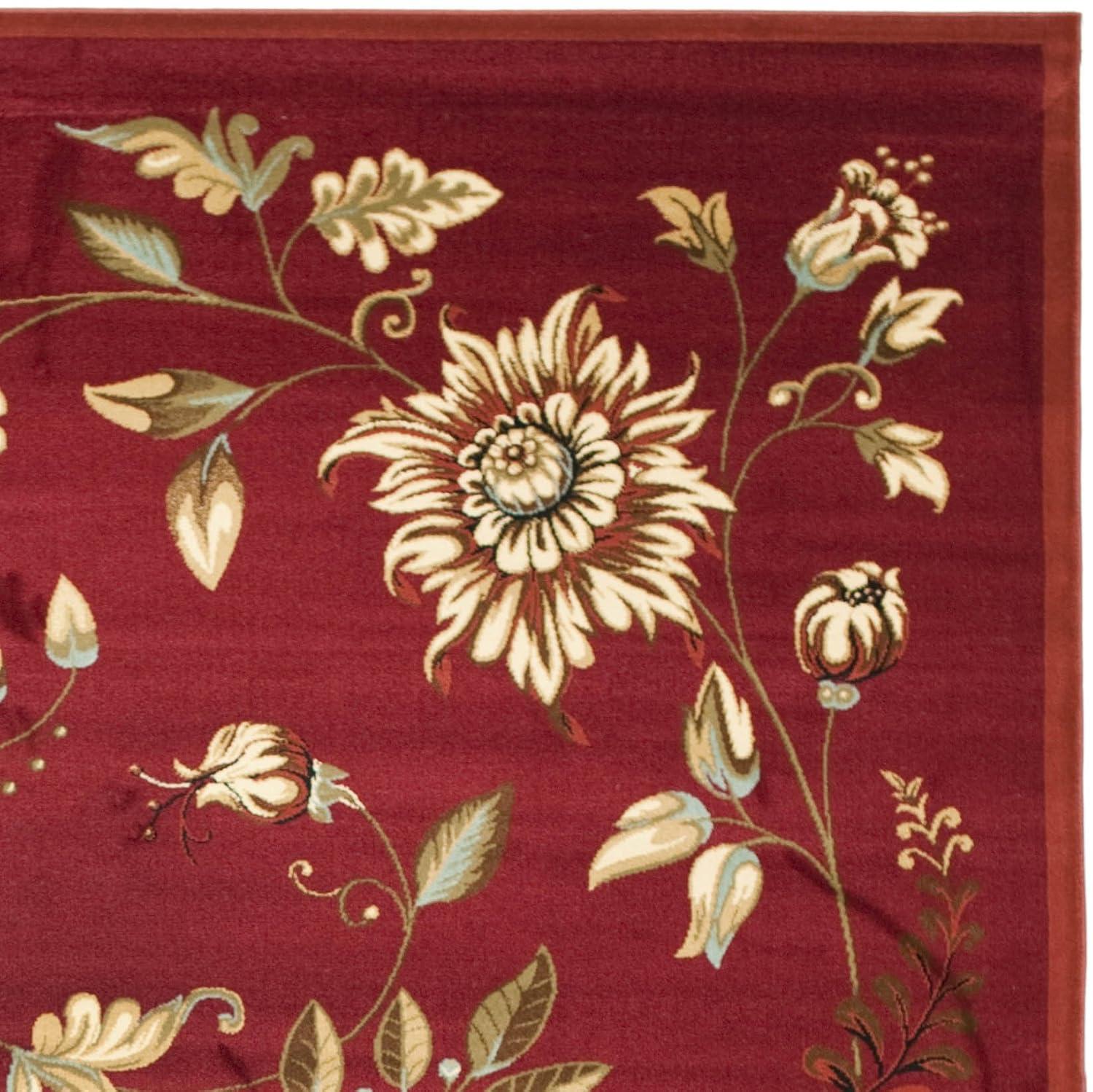 Lyndhurst LNH552 Power Loomed Area Rug - Red/Multi - 8'x11' - Safavieh