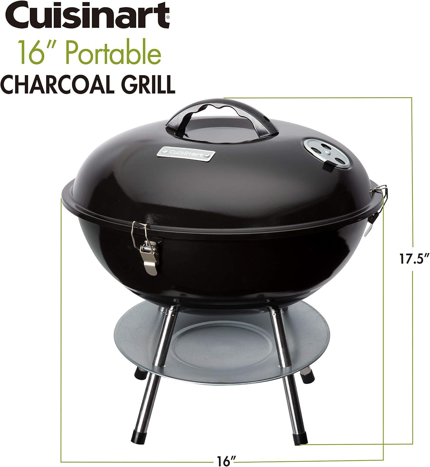 16-In Portable Charcoal Grill