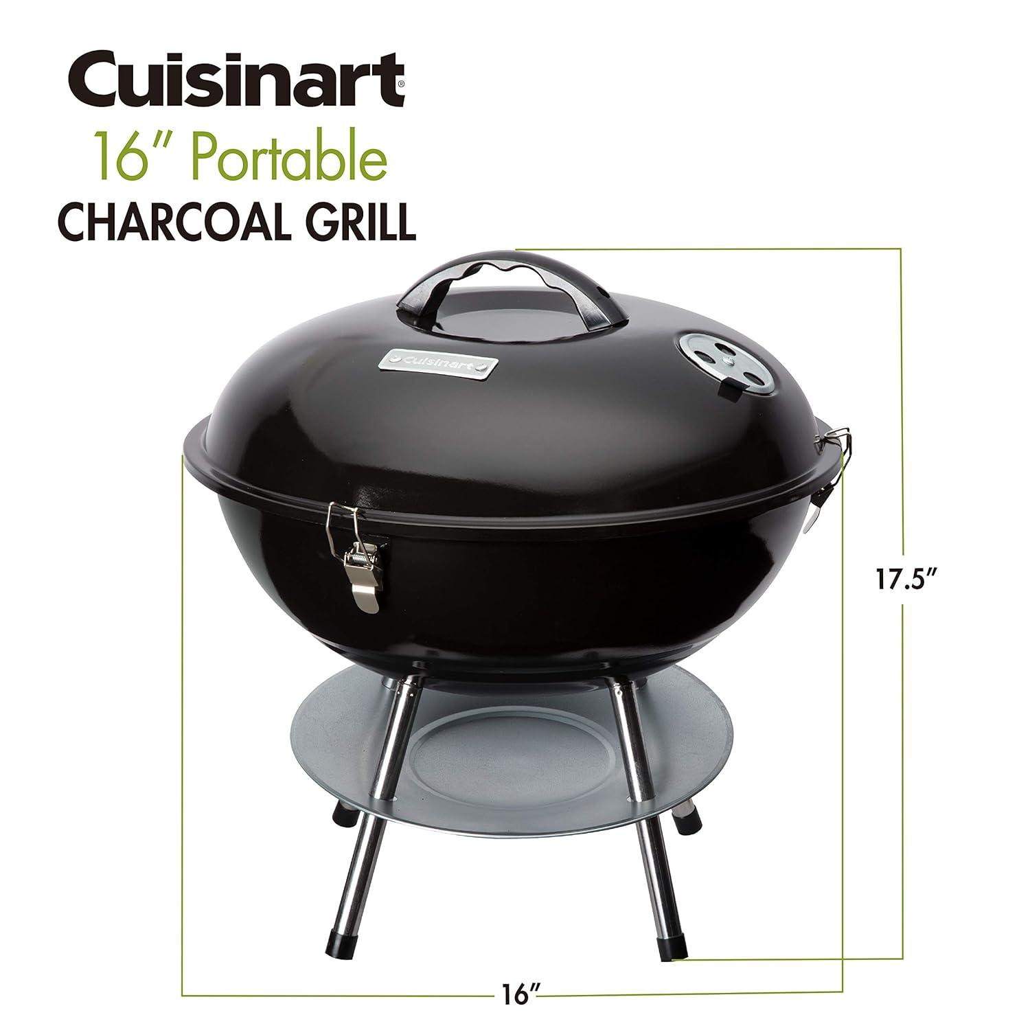16-In Portable Charcoal Grill