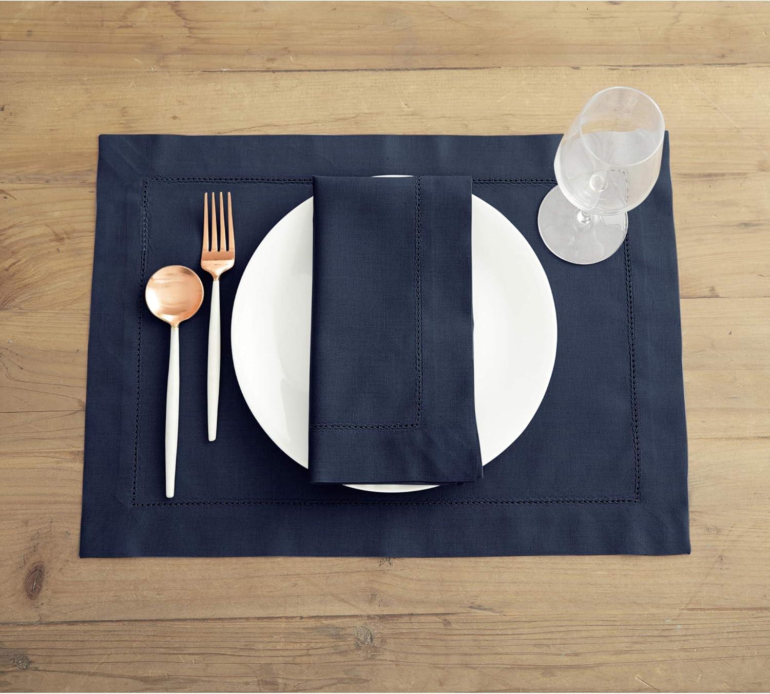 Cotton Hemstitch Dinner Napkins