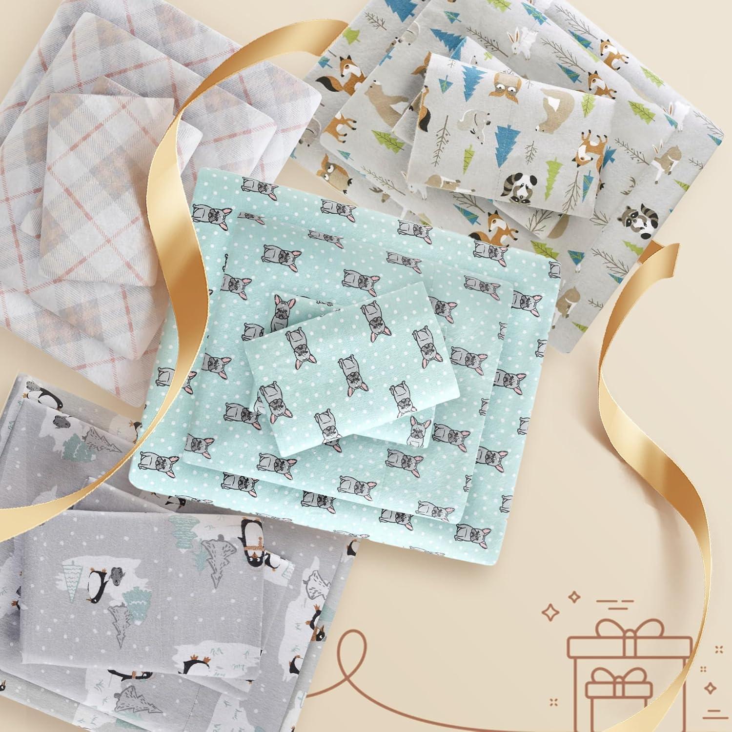 Cozy Flannel 100% Cotton Sheet Set