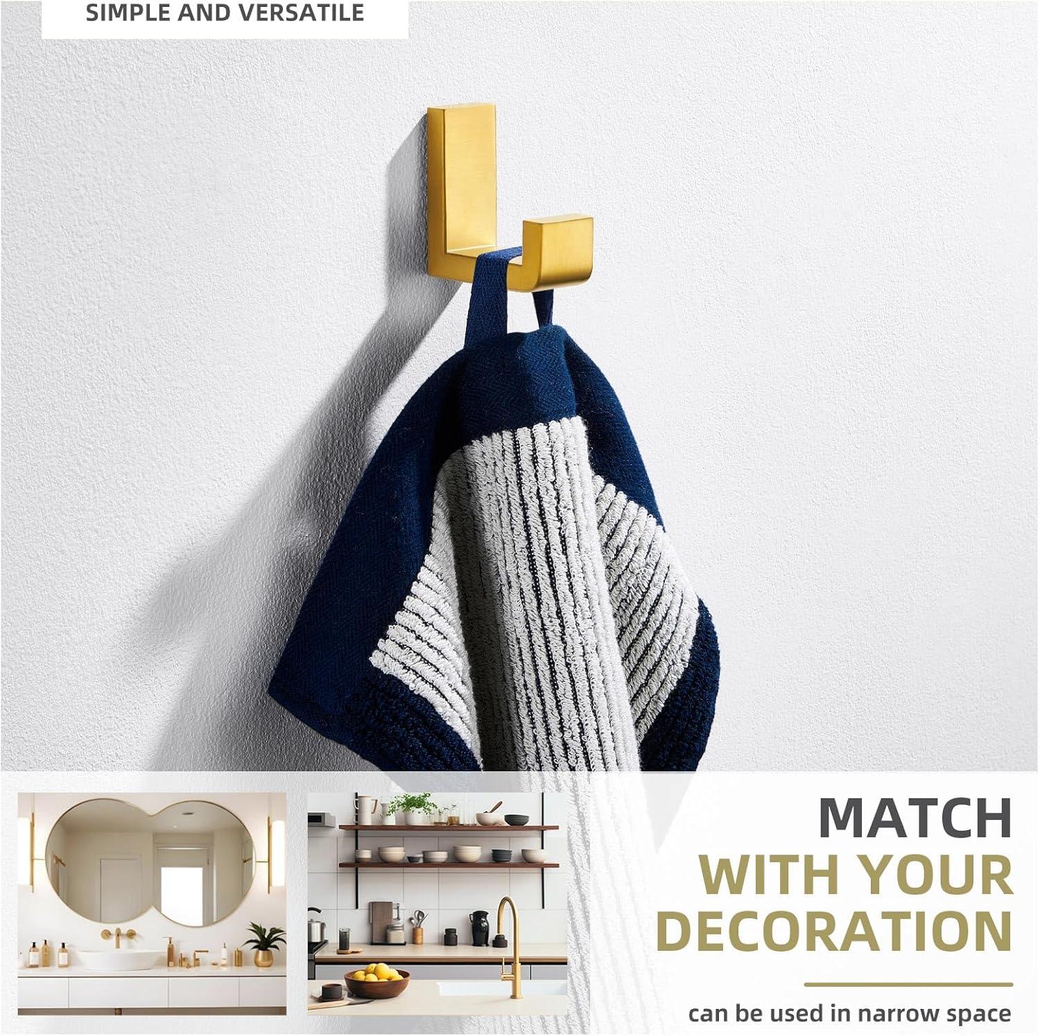 Stainless Steel Bathroom Wall Mounting Robe Hook