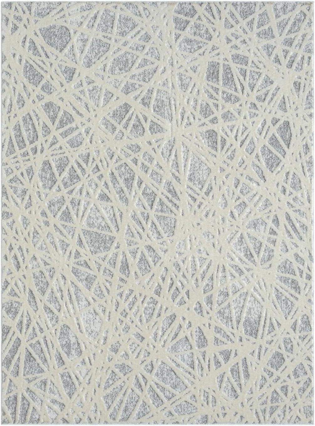 Luxe Weavers Geometric Abstract Lines Area Rug