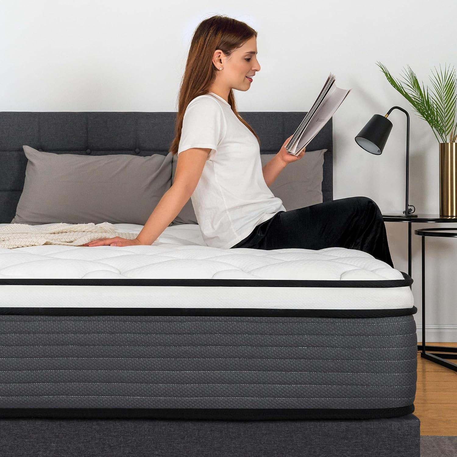 Alwyn Home 12'' Medium Gel Memory Foam Hybrid Mattress in a Box, OEKO-TEX® Certified