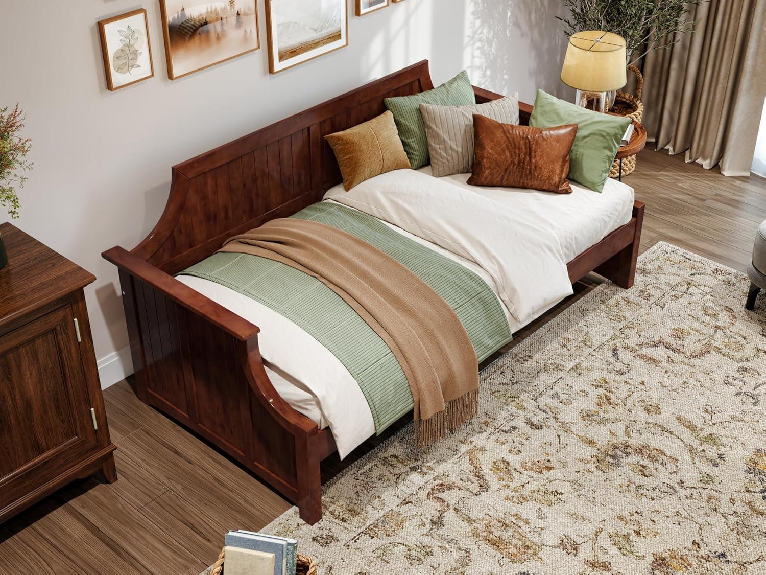AFI Cambridge Twin Wood Daybed in Walnut