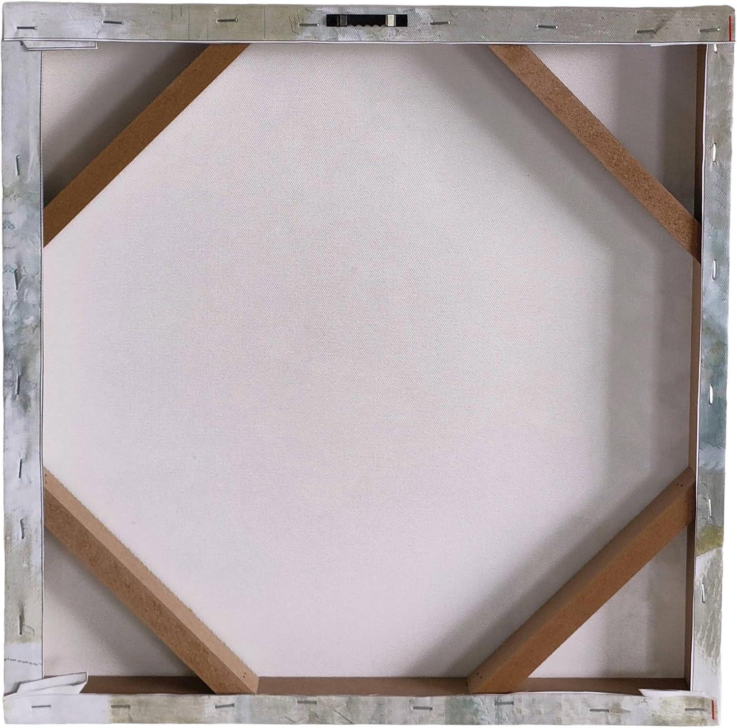 15.5" x 15.5" Soft Muted Hydrangeas, Abstract Canvas Wall Art for Livingroom, Bedroom, Bathroom